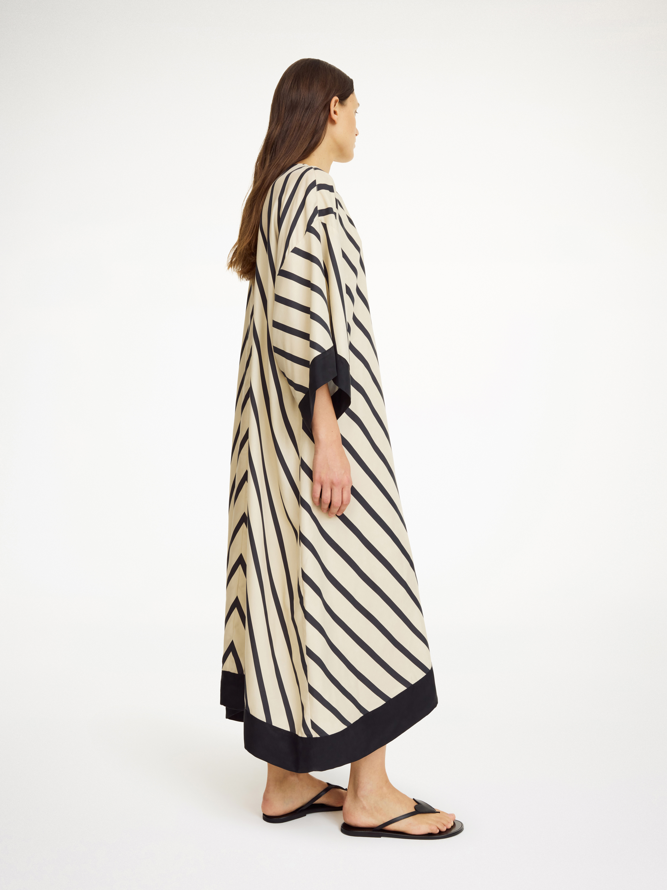By Malene Birger Cicine Maxi Dress In Diagonal Stripe