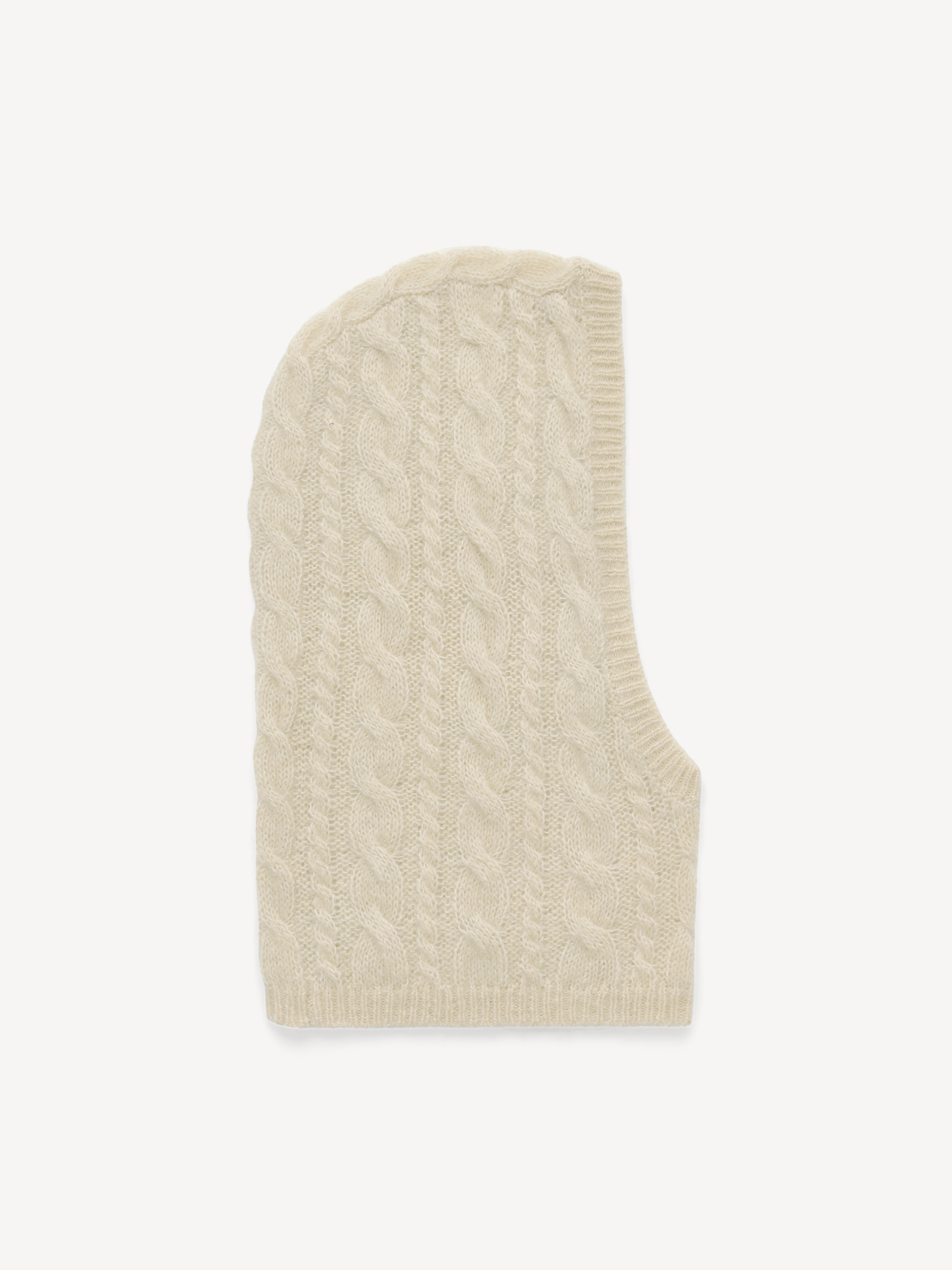 By Malene Birger Renima Wool Balaclava In Oyster Gray