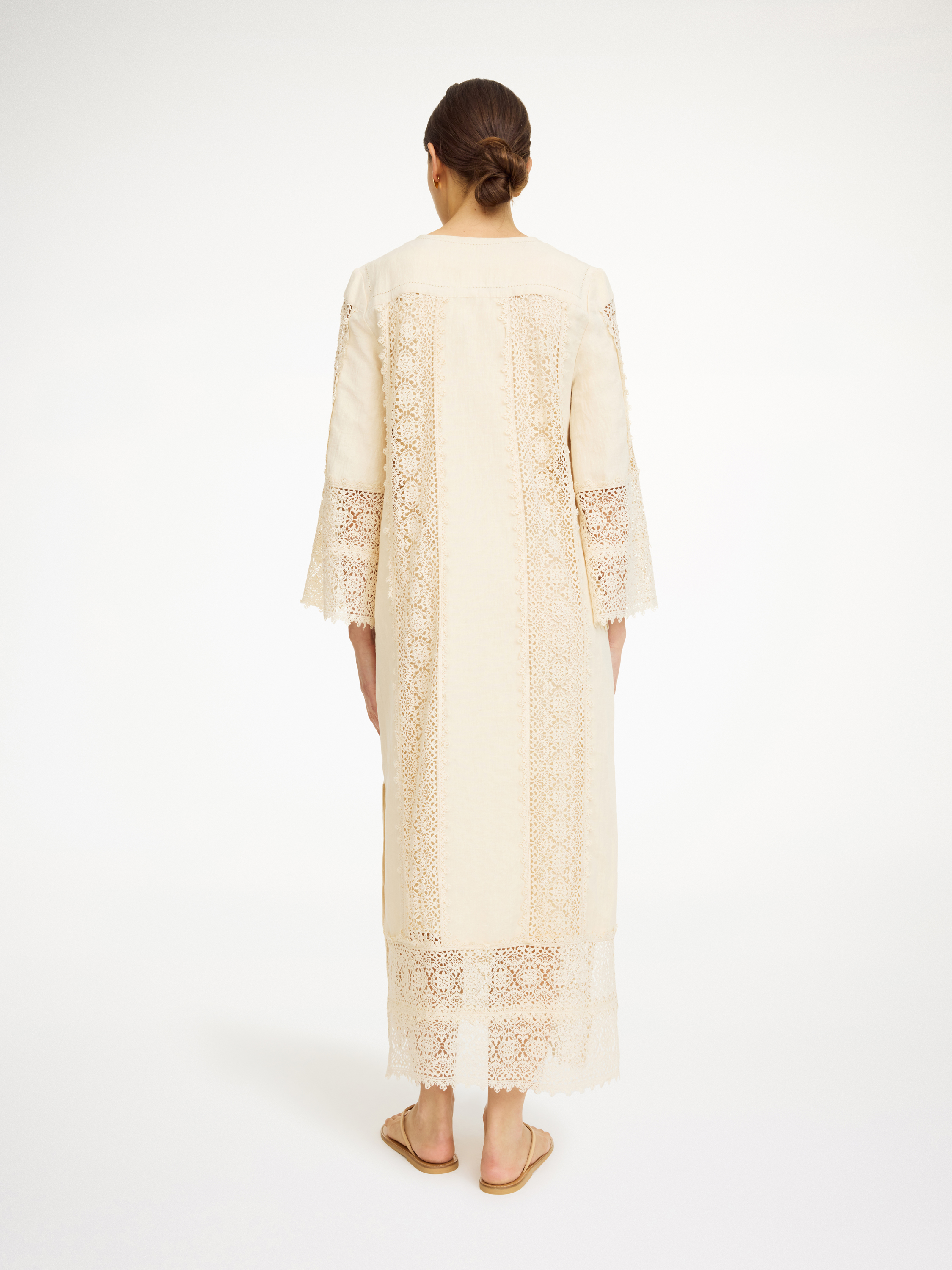 Shop By Malene Birger Delane Maxi Dress In Soft White