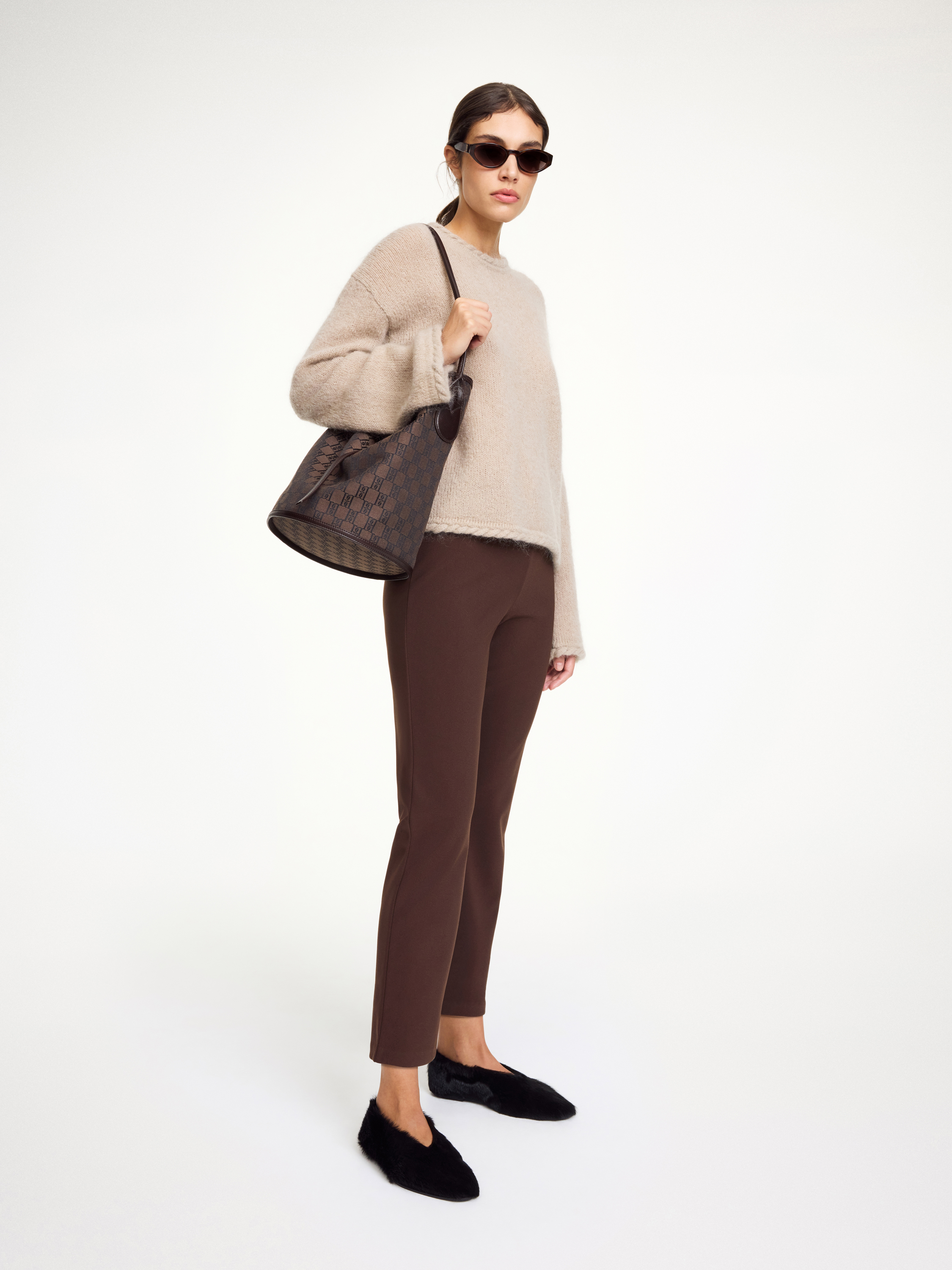 By Malene Birger Vilea Cropped Trousers In Brown