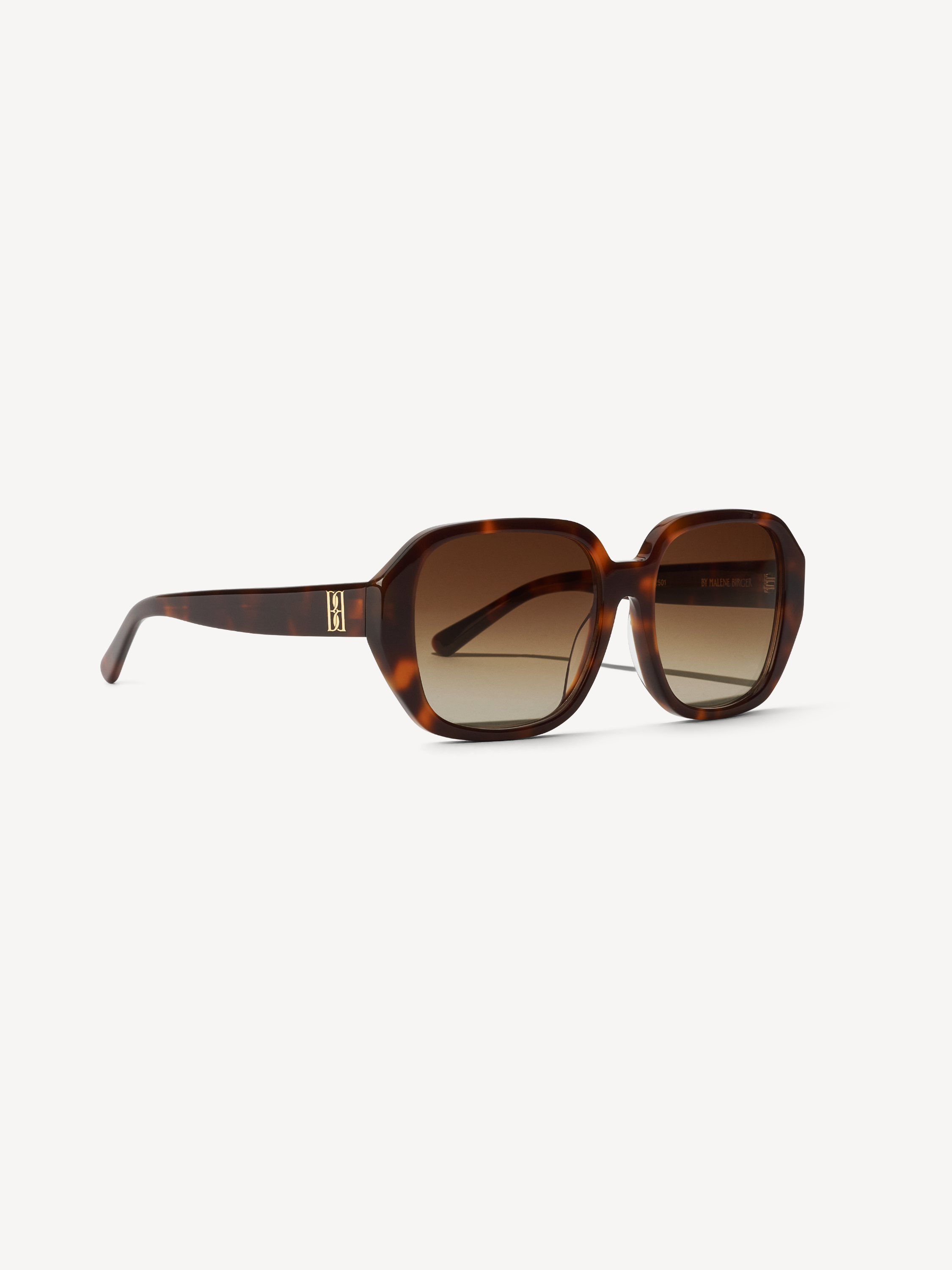 Shop By Malene Birger Milla Sunglasses In Tortoise
