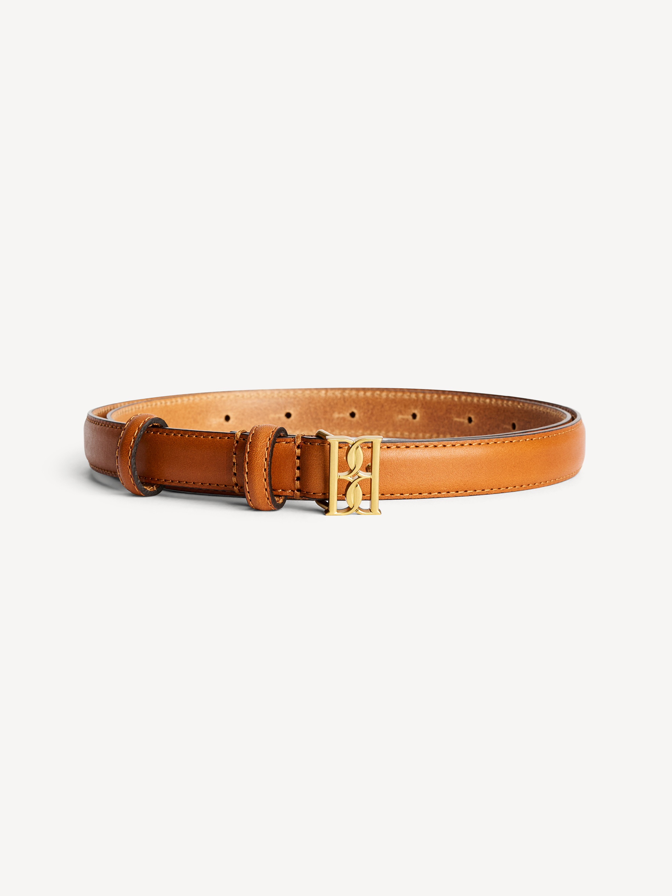 By Malene Birger Women's Toasted Coconut Marlos Leather Belt