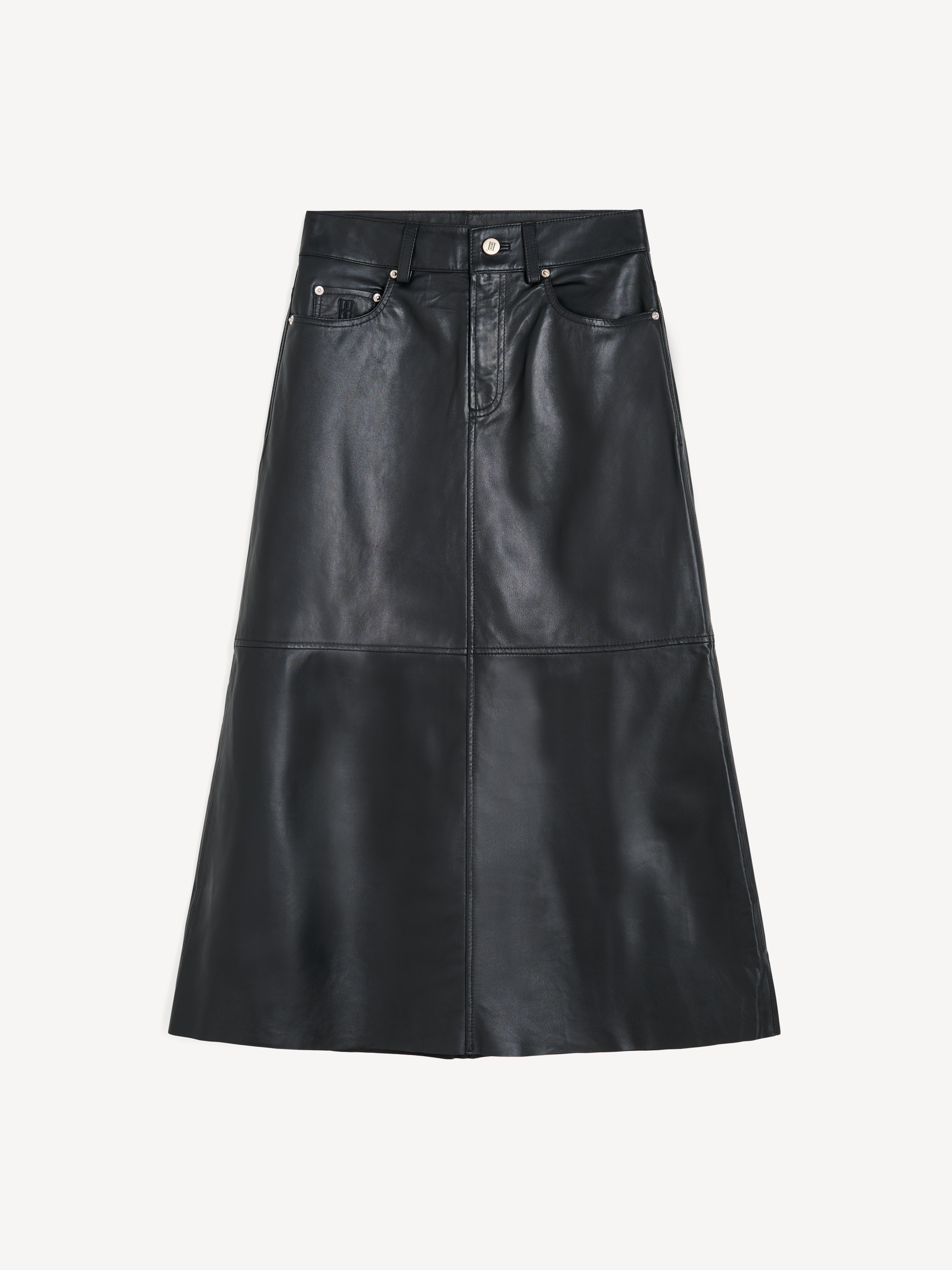 Solene leather skirt