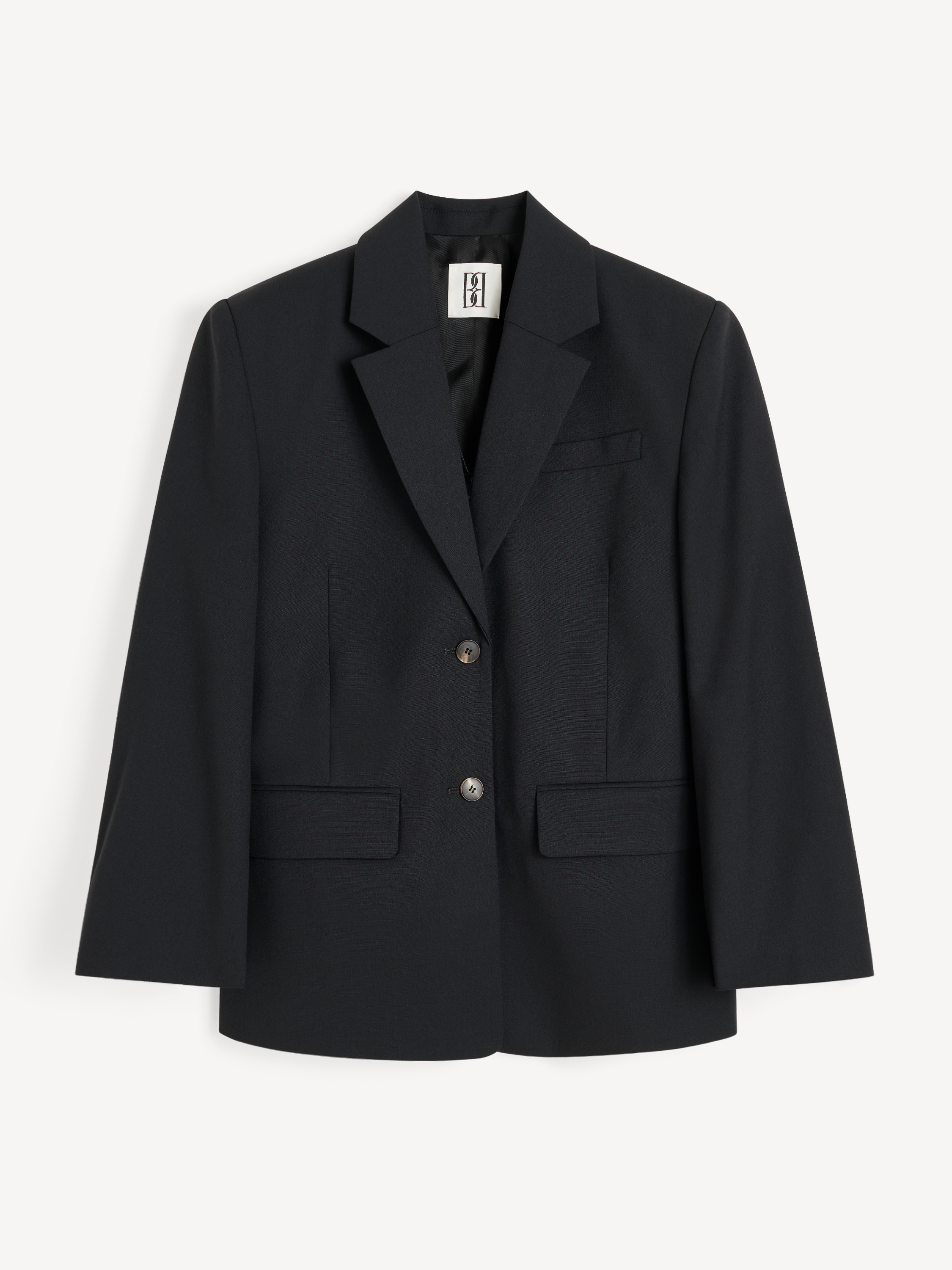 By Malene Birger Women's Black Liva Single-Breasted Blazer Size 36