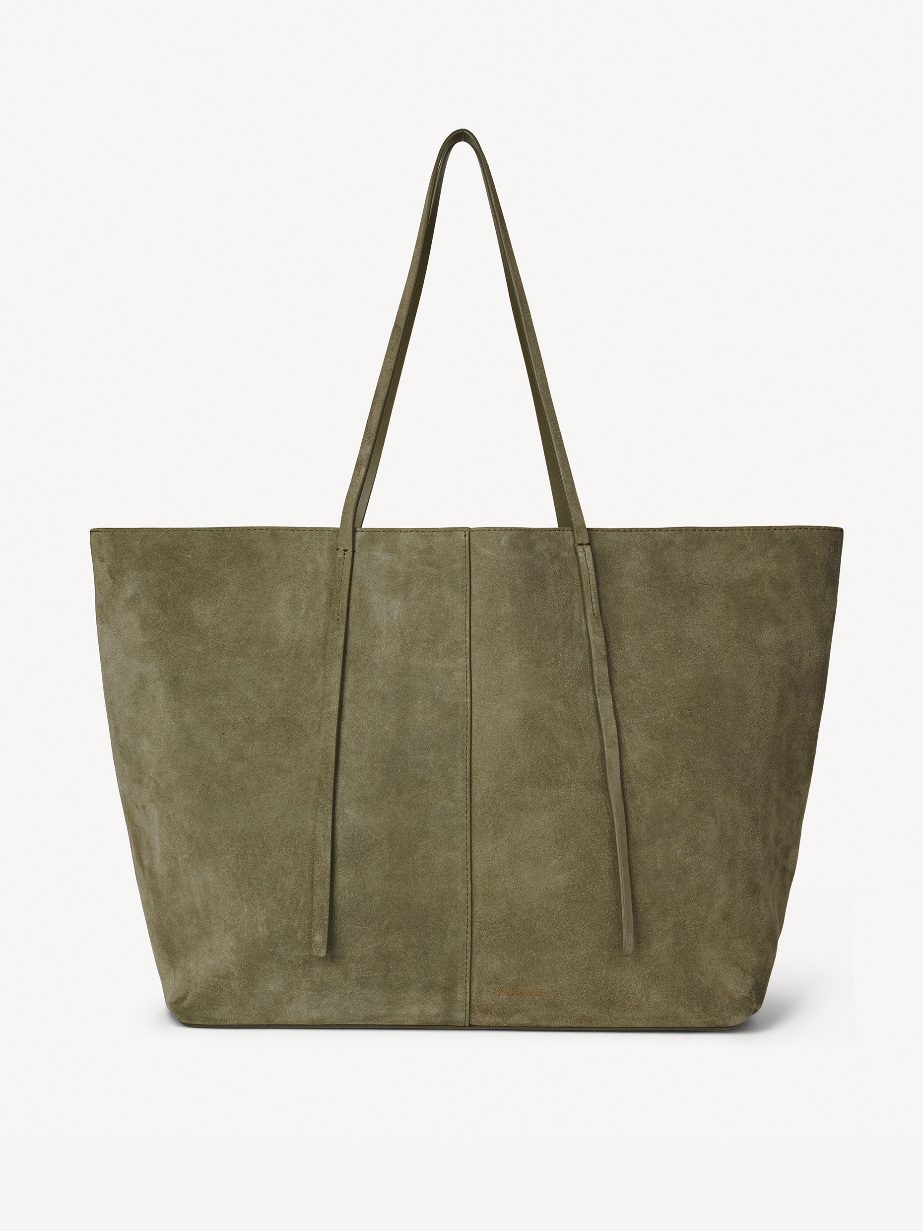 By Malene Birger Abilla Suede Tote Bag In Green