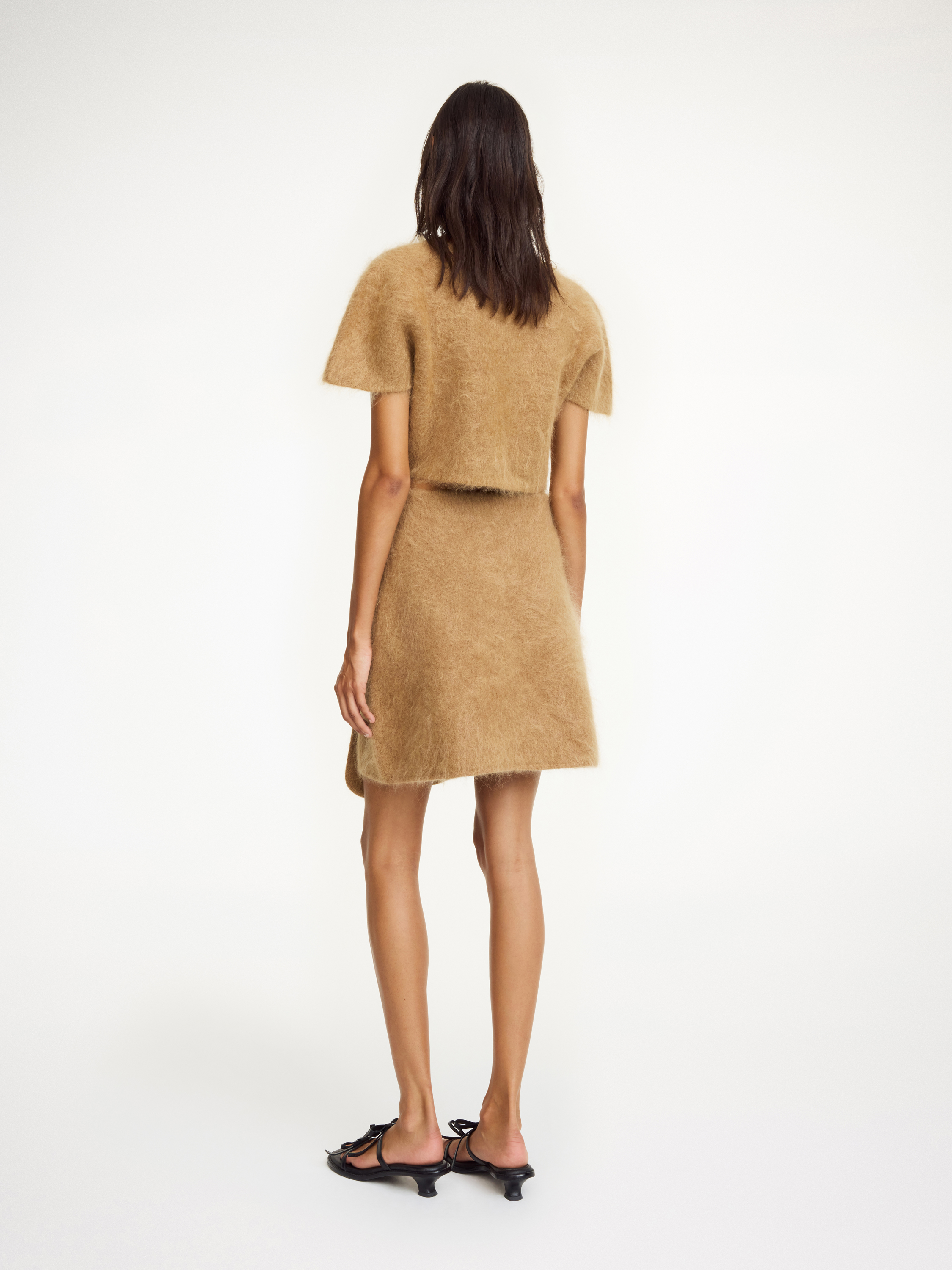 Shop By Malene Birger Krissah Mini Skirt In Tobacco Brown