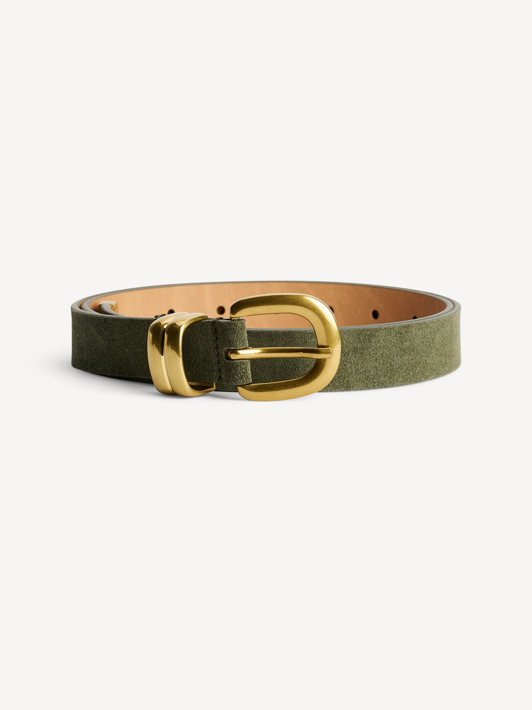 By Malene Birger Women's Deep Lichen Green Zoilo Suede Belt