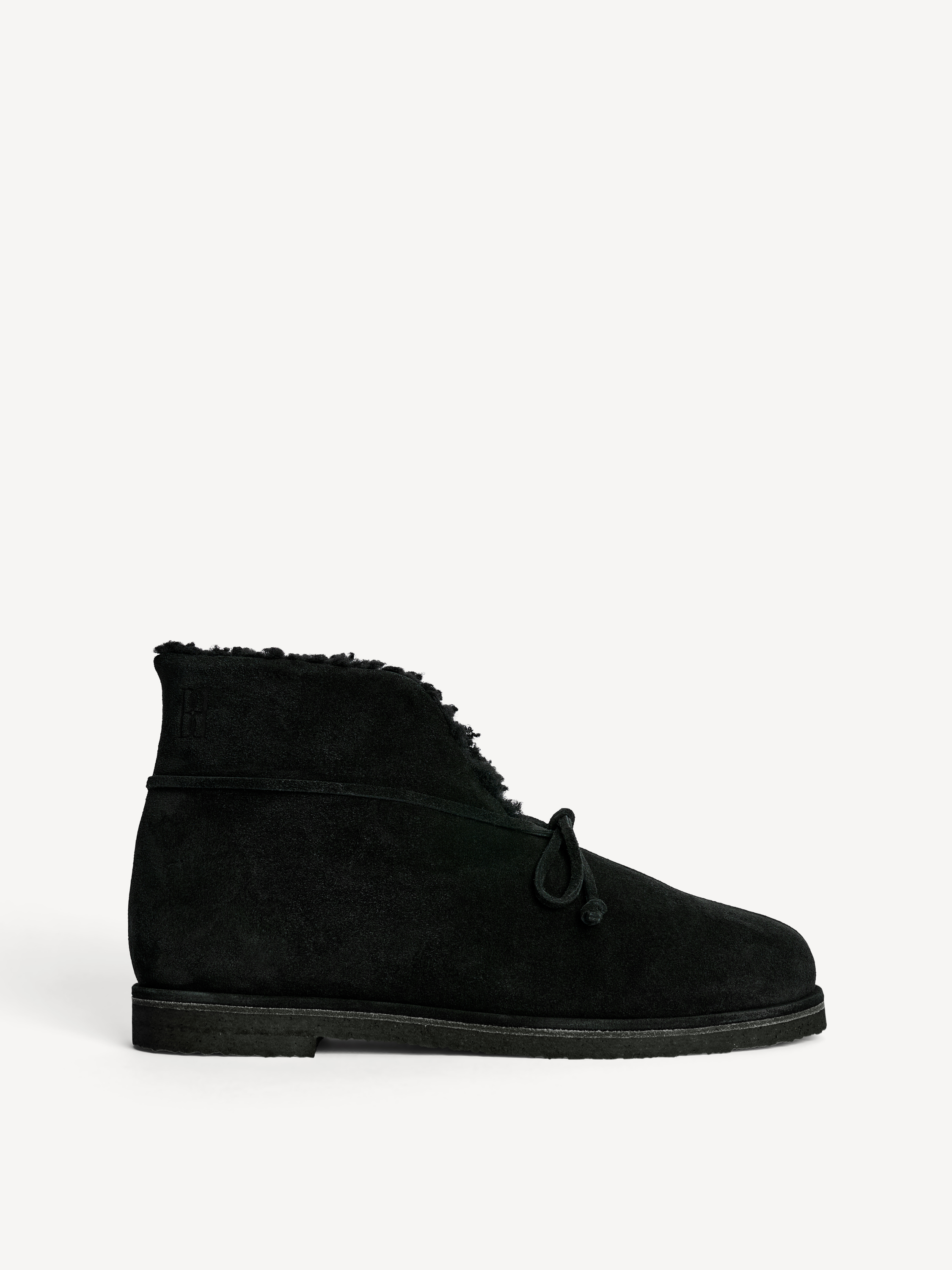 By Malene Birger Romma Shearling Boots In Black