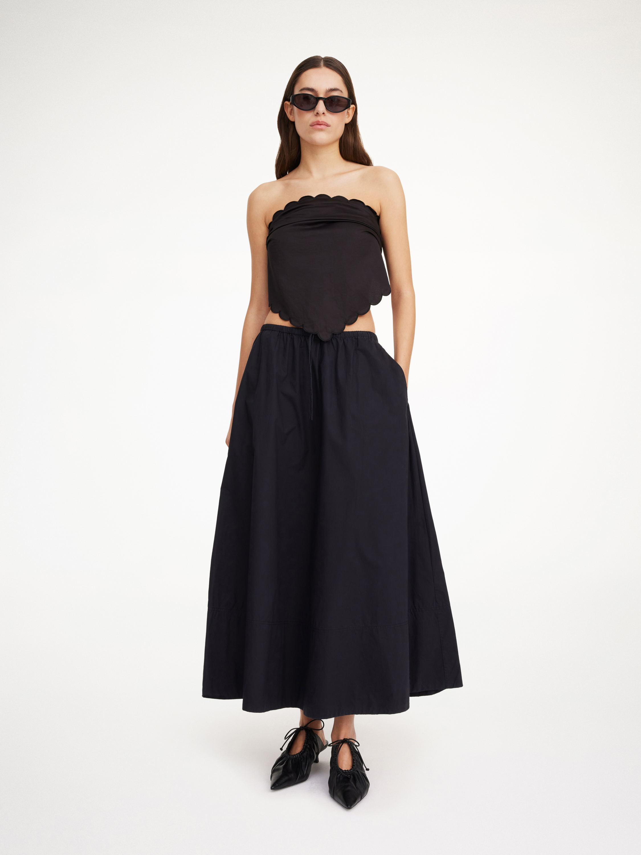 By Malene Birger Pheobes Organic Cotton Skirt In Black