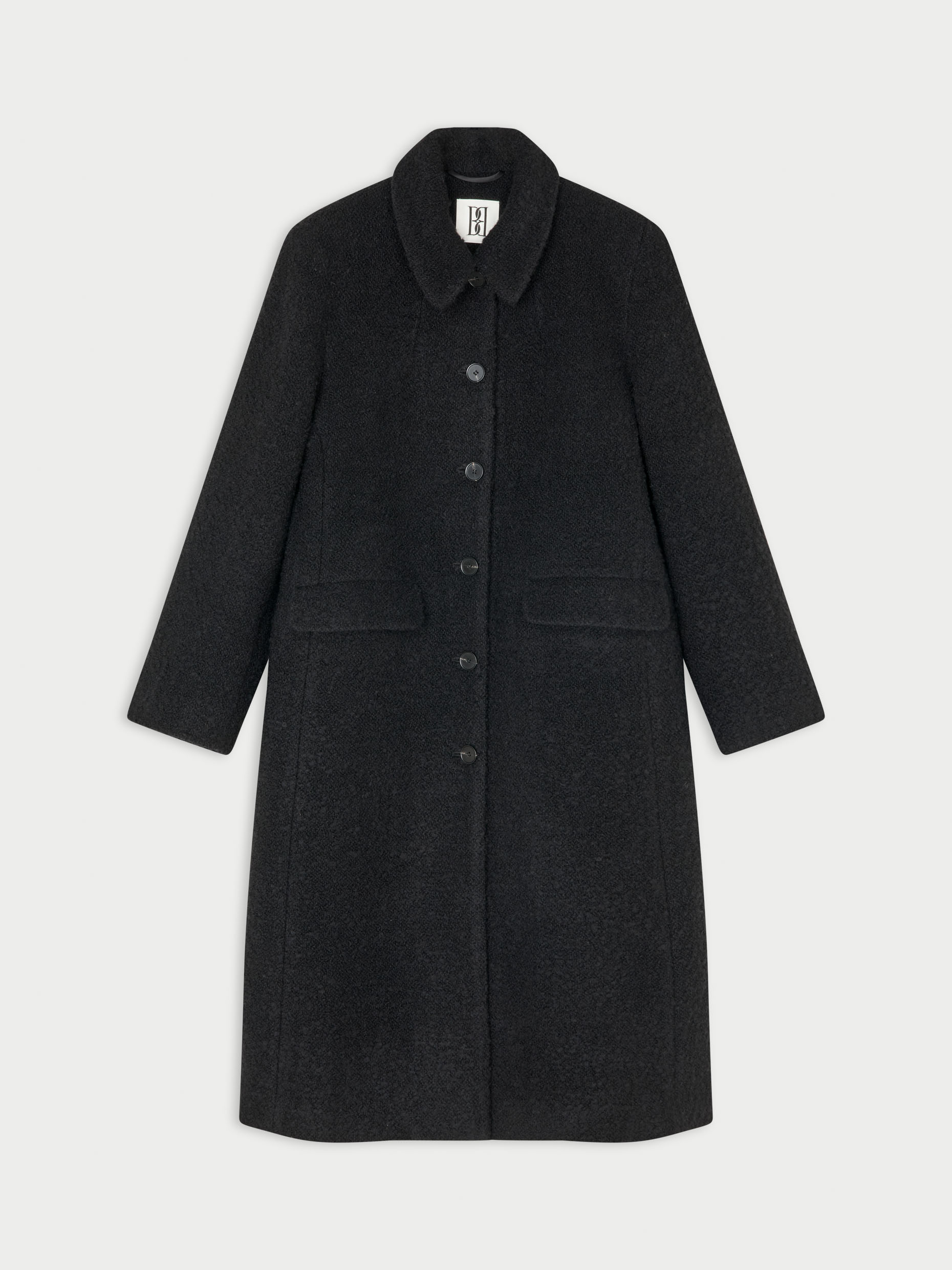 By Malene Birger Madera Midi Coat In Black