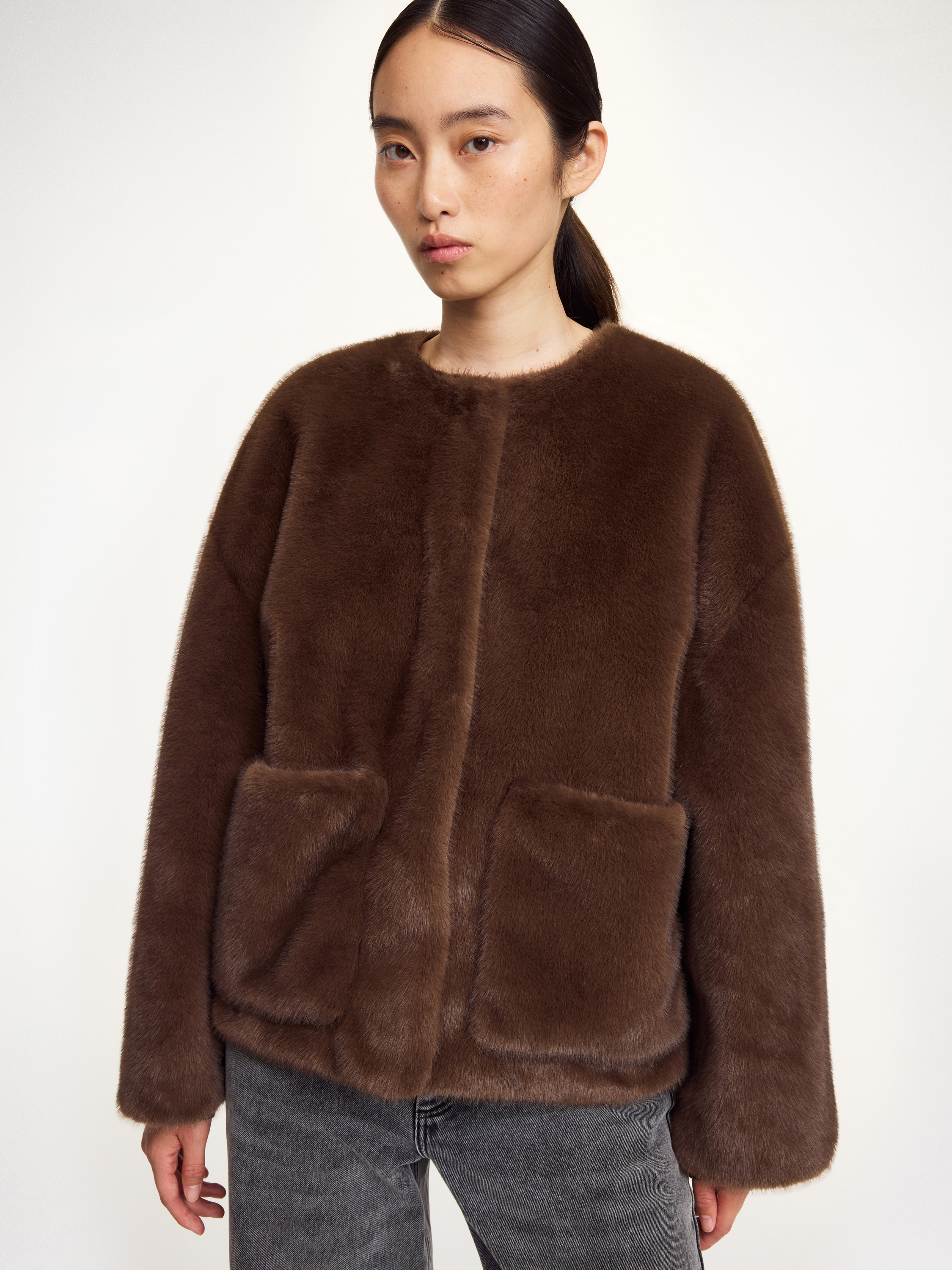 Jacquie Faux Fur Jacket