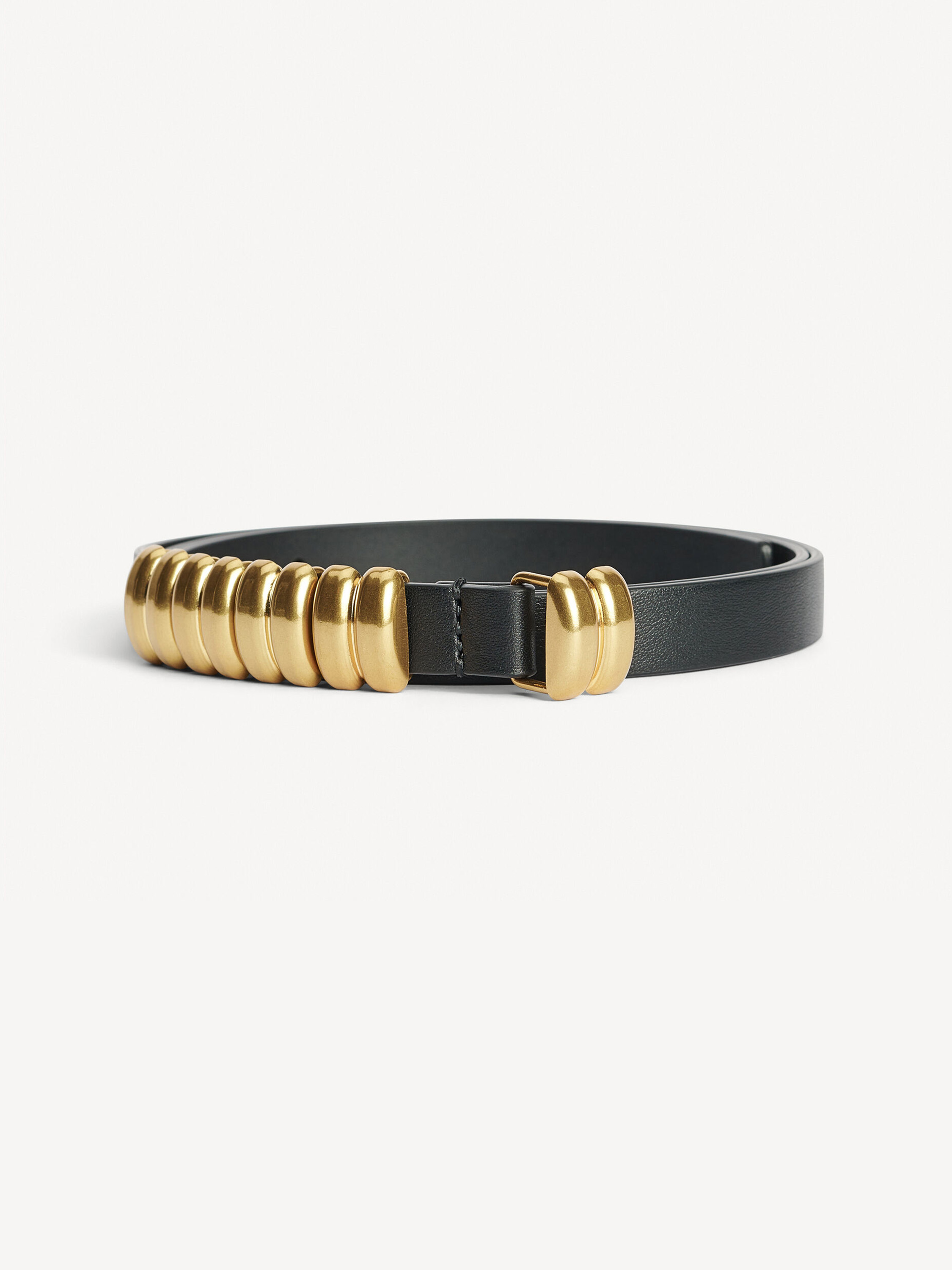By Malene Birger Ounlo Leather Belt In Black