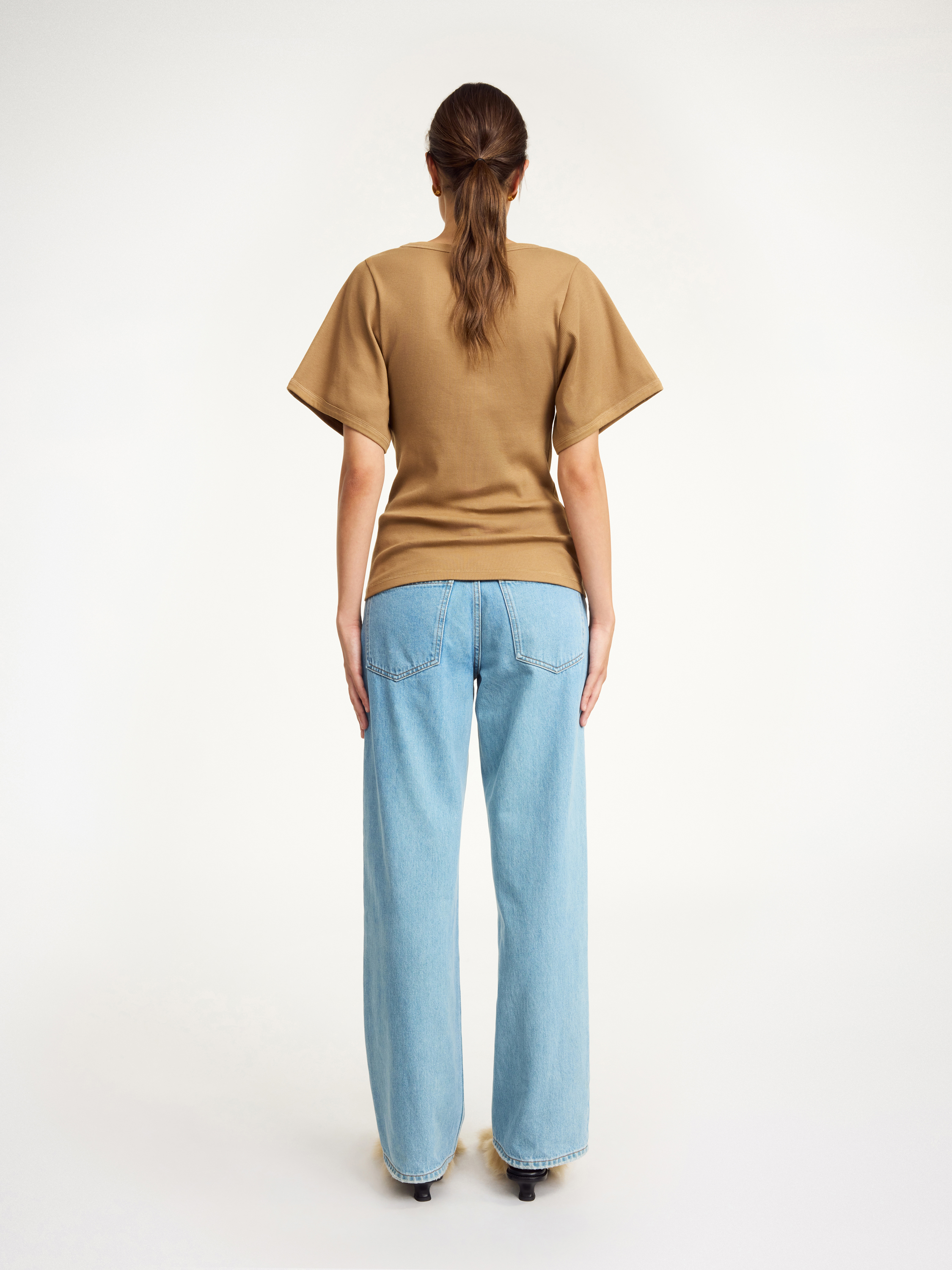 By Malene Birger Lunai T-shirt In Light Brown