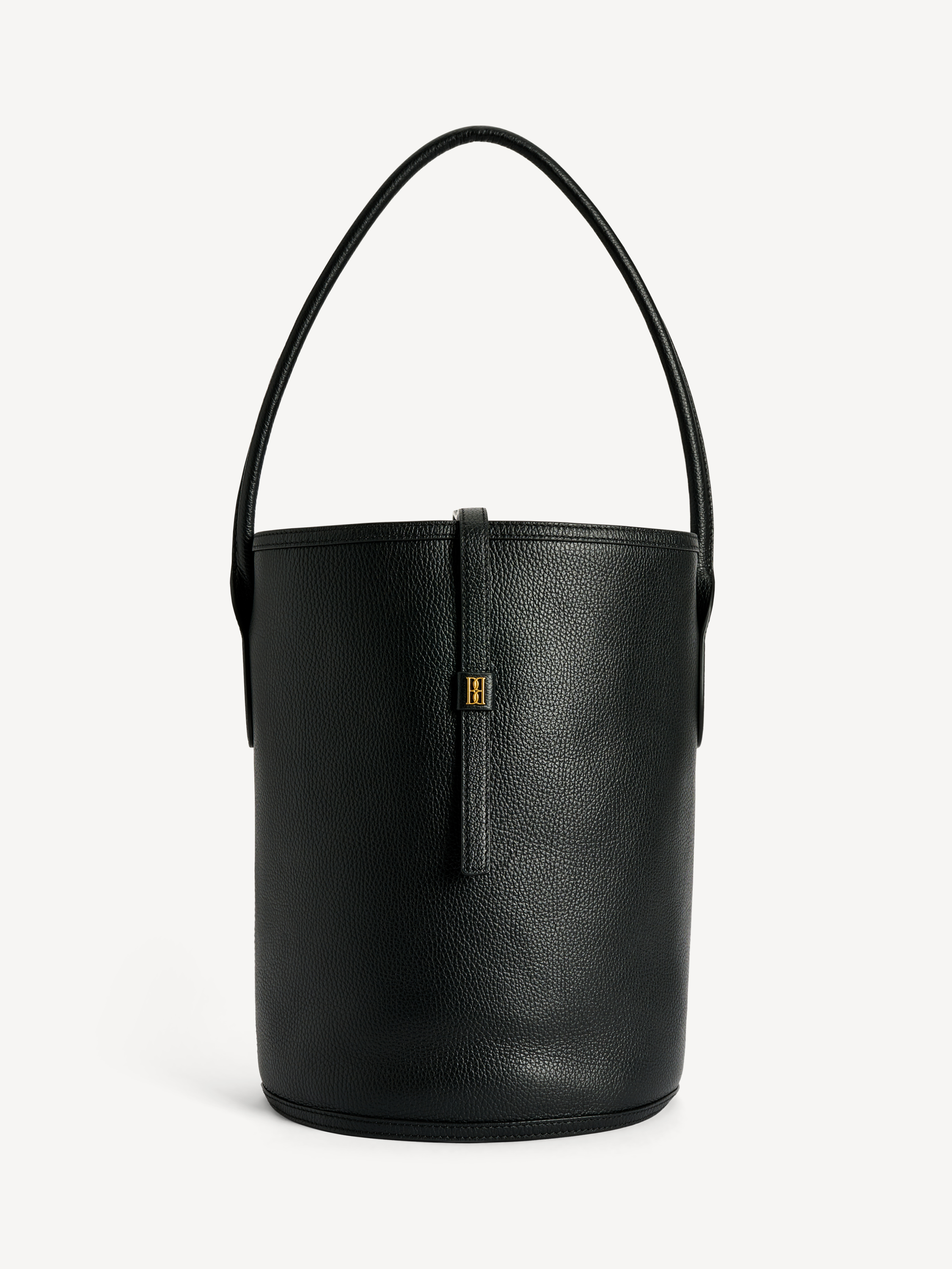 By Malene Birger Maryllon Grainy Bucket Bag In Black