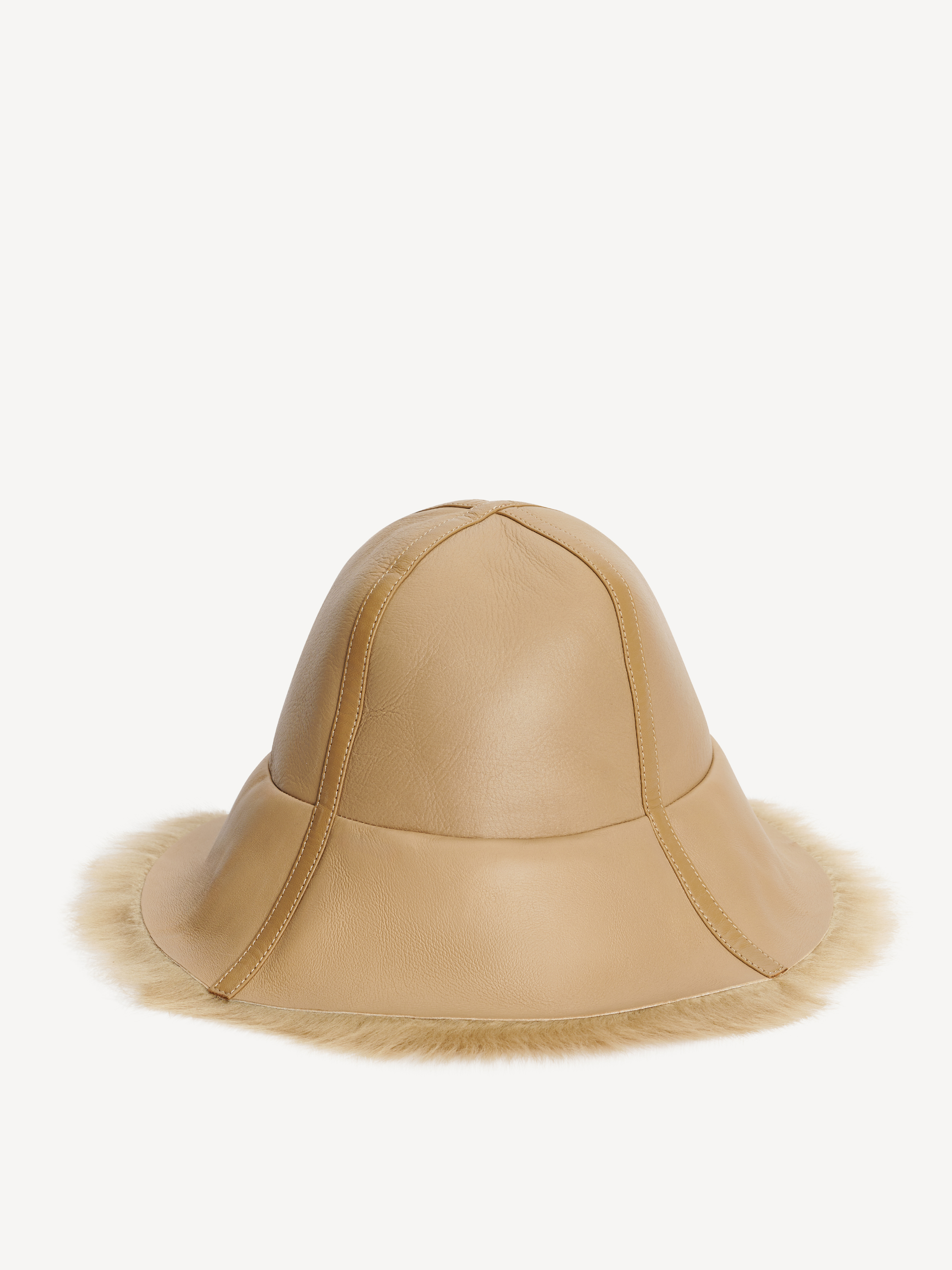 By Malene Birger Sheelan Shearling Hat In Tannin