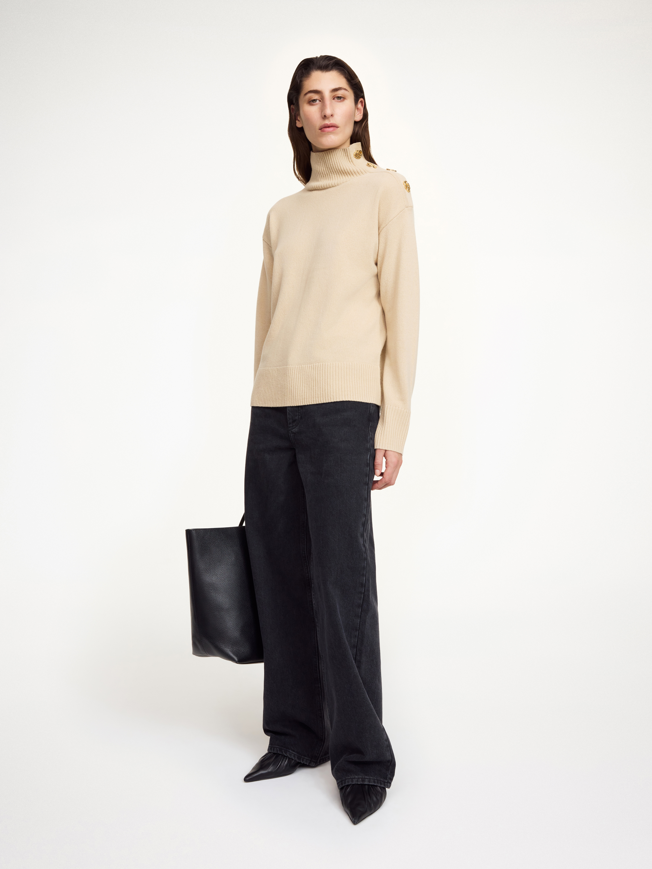 By Malene Birger Vanille Wool Sweater In Neutral