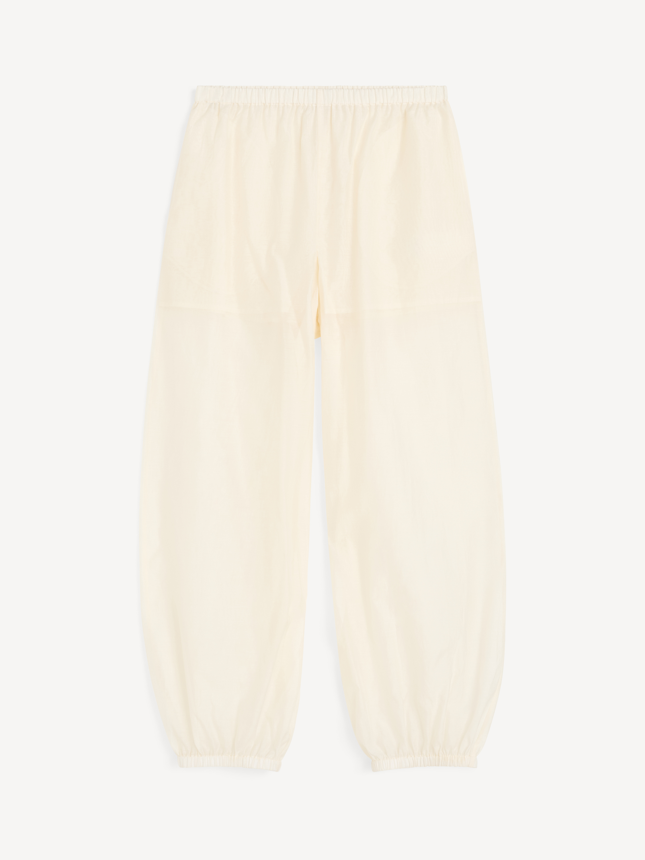 By Malene Birger Women's Soft White Lumas Silk Organza Trousers Size 38