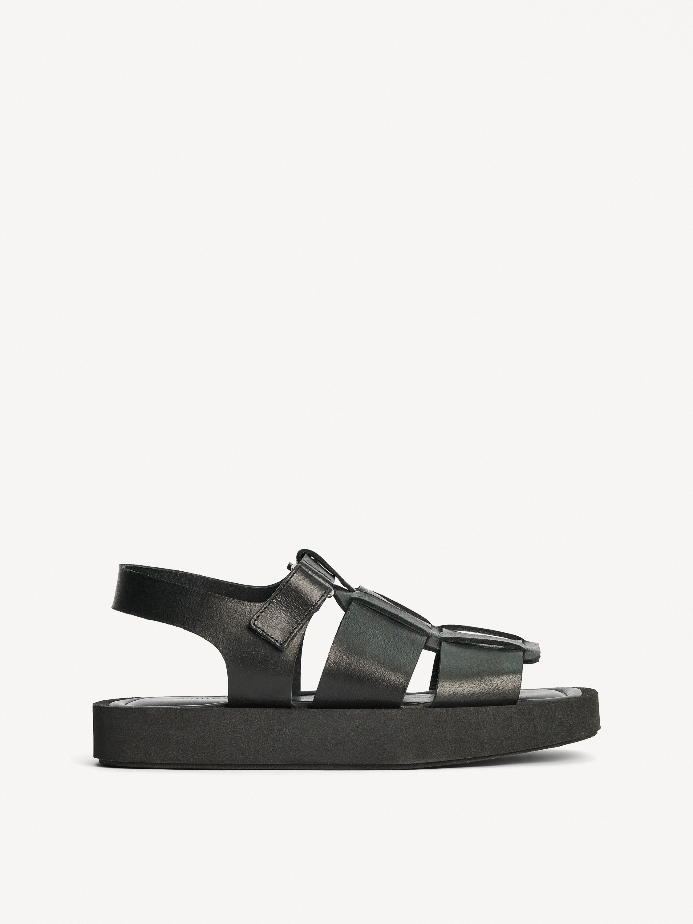 By Malene Birger Kleva Leather Sandals In Black