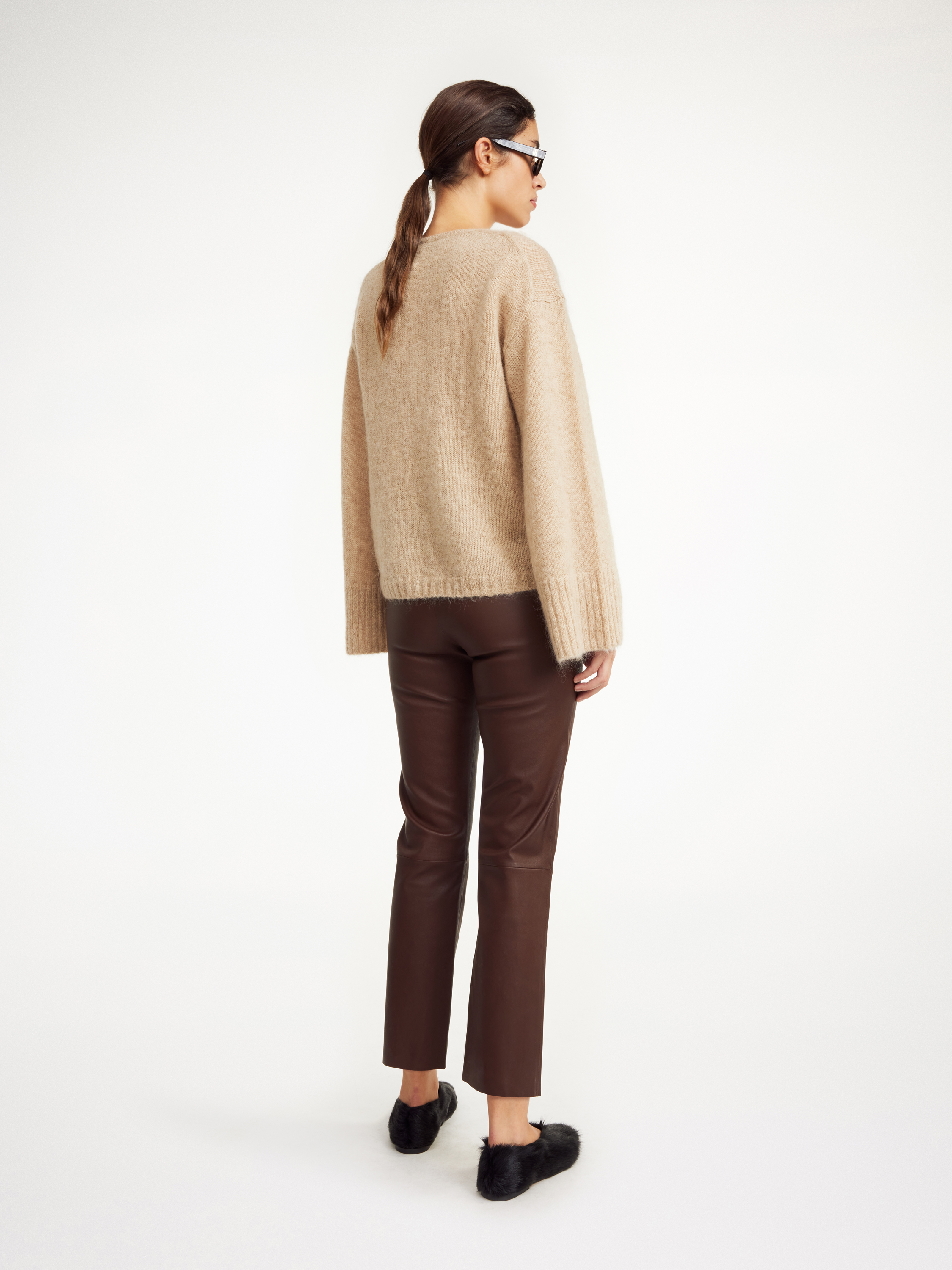 BY MALENE BIRGER FLORENTINA LEATHER TROUSERS