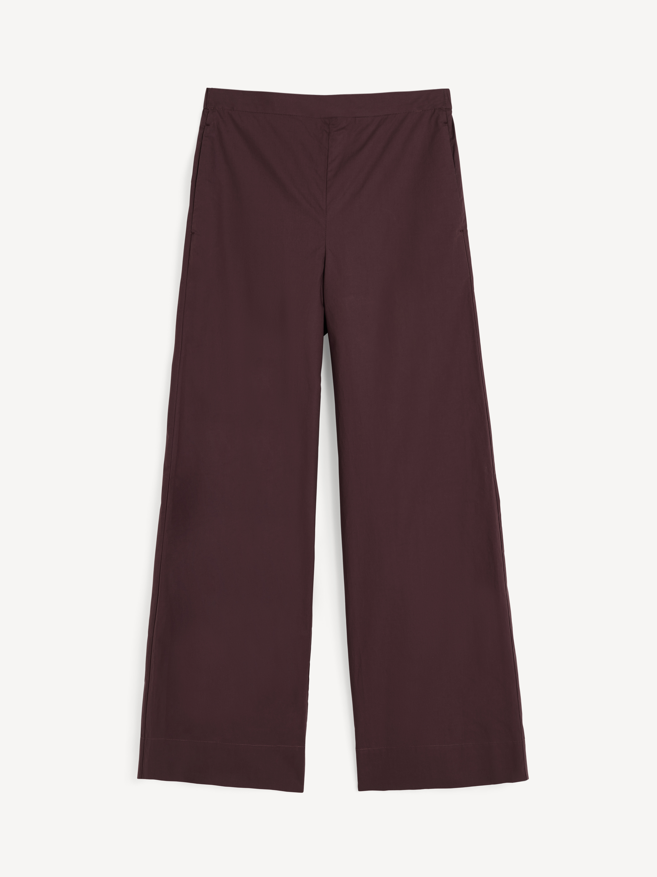 By Malene Birger Women's Aubergine Milena Organic Cotton Trousers Size 36