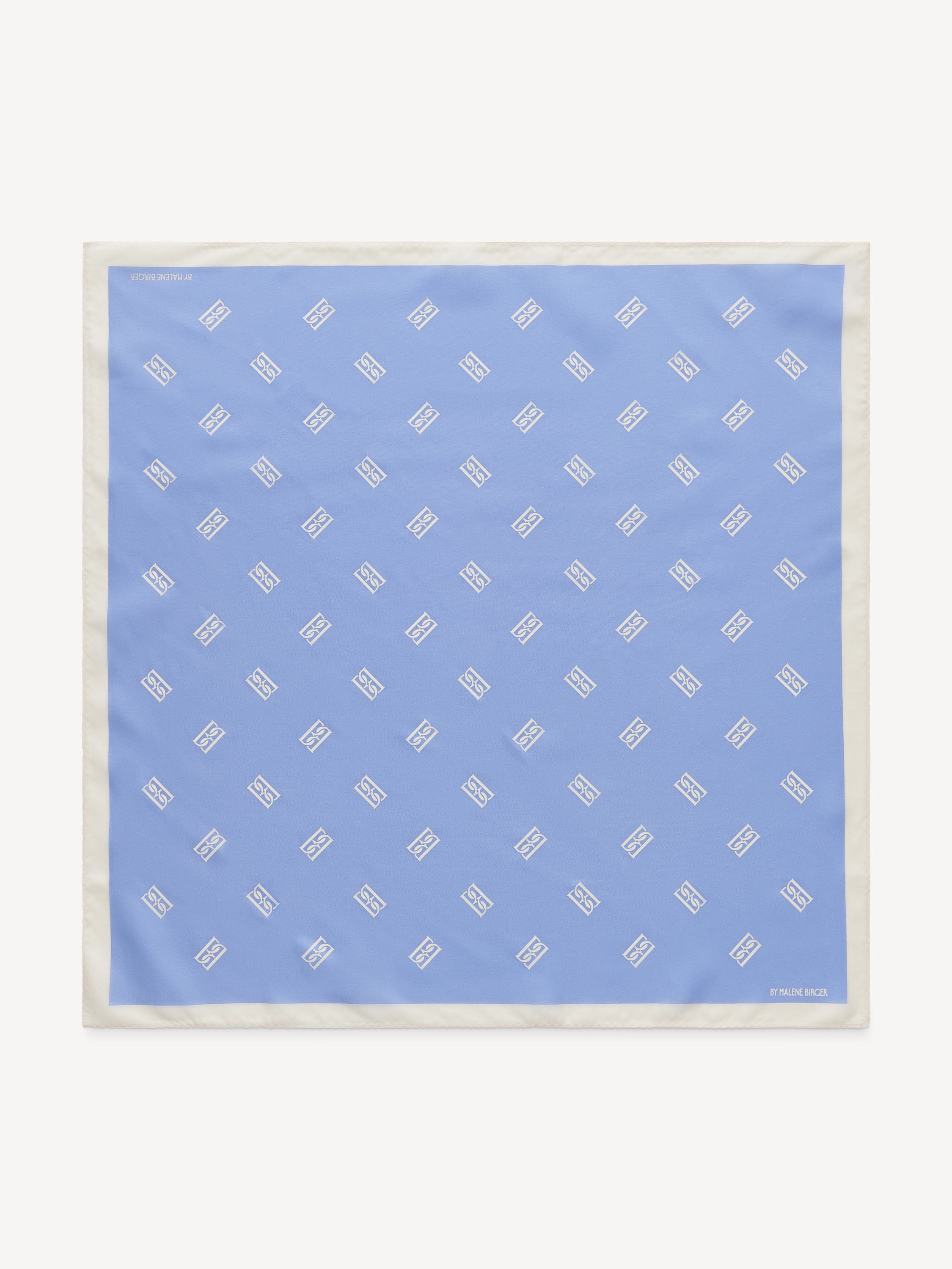 Shop By Malene Birger Monnis Silk Scarf In Blue Iris