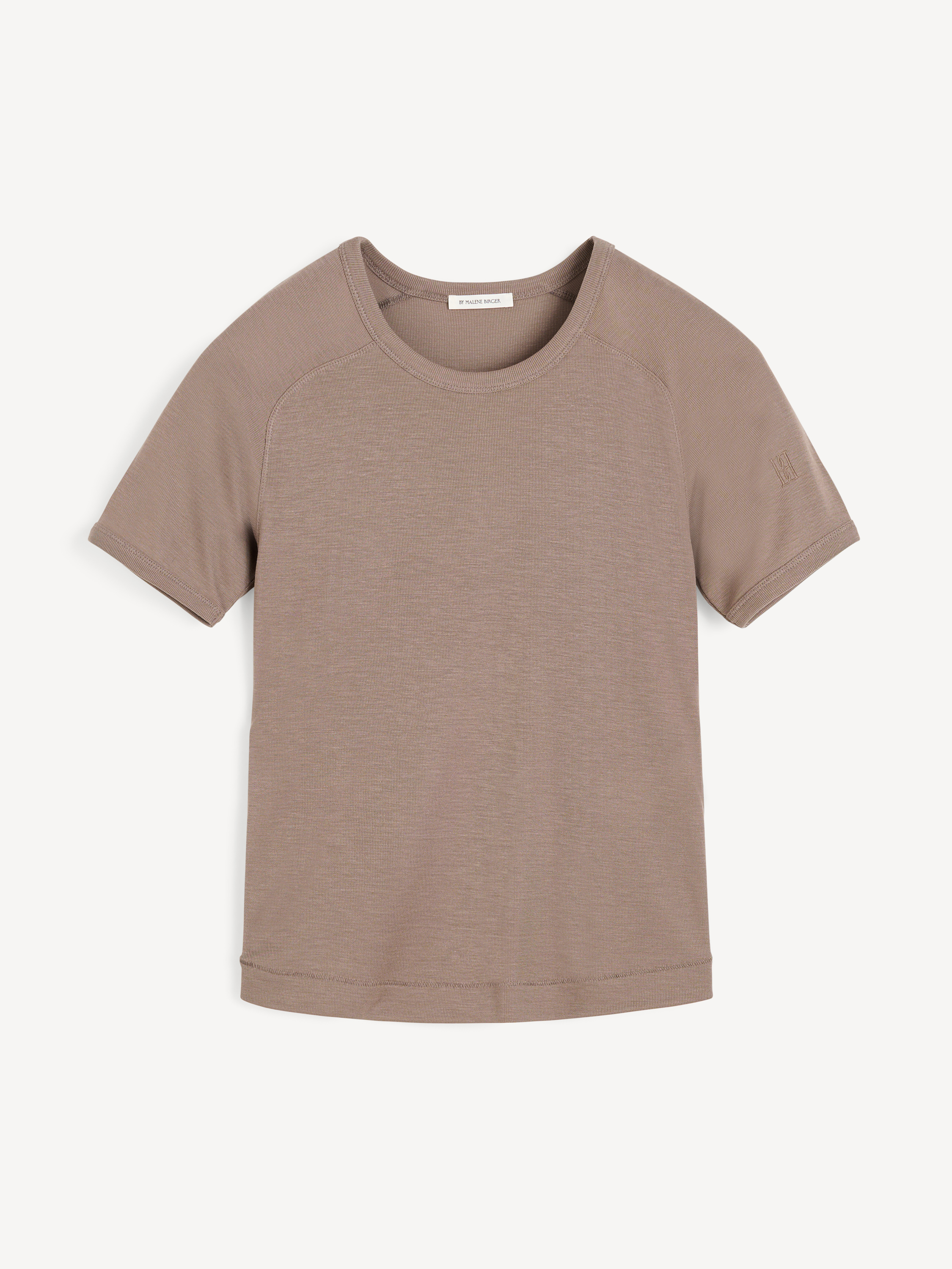 By Malene Birger Alezia Lyocell T-shirt In Brown