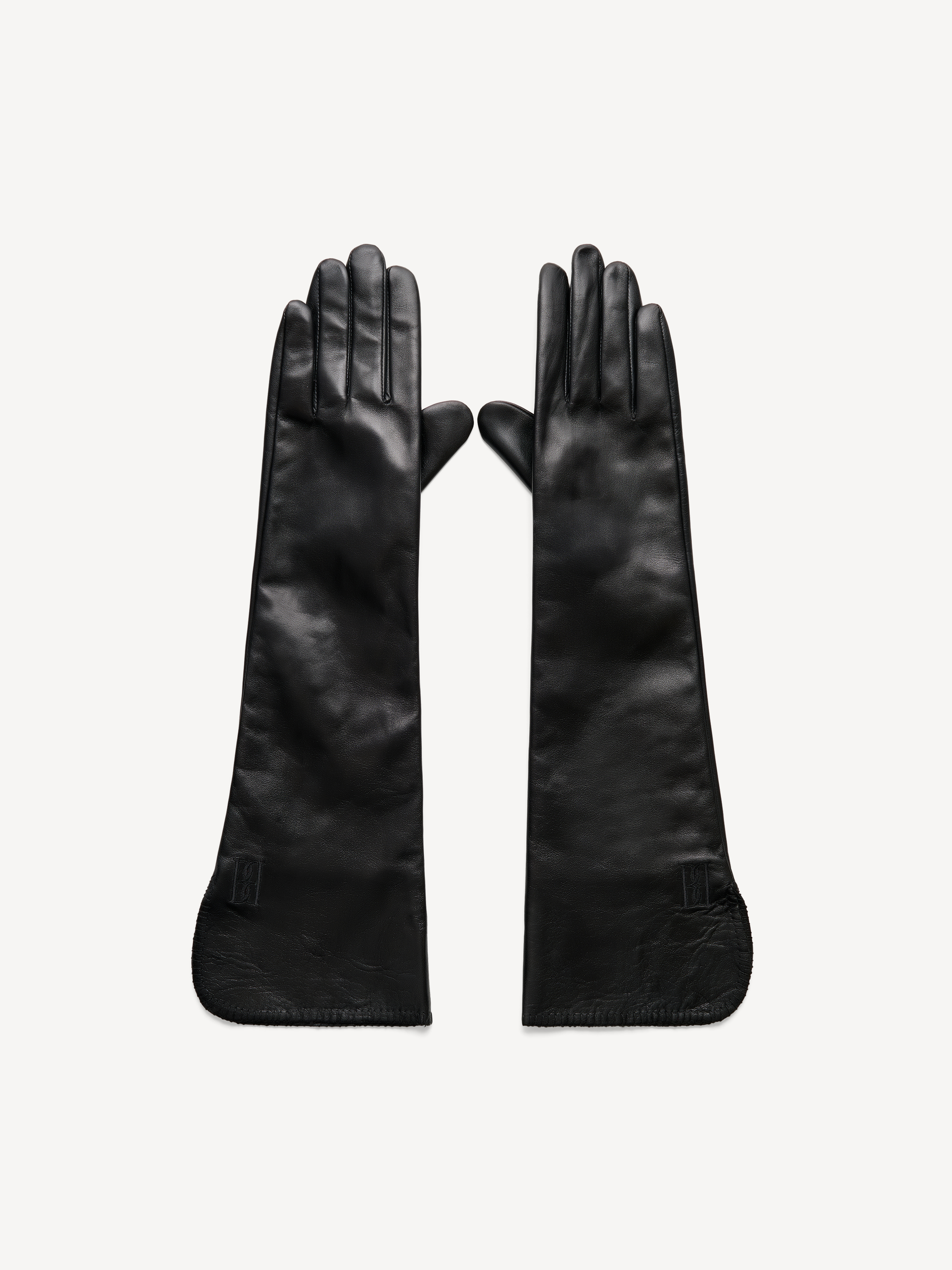 By Malene Birger Gemi Leather Gloves In Black