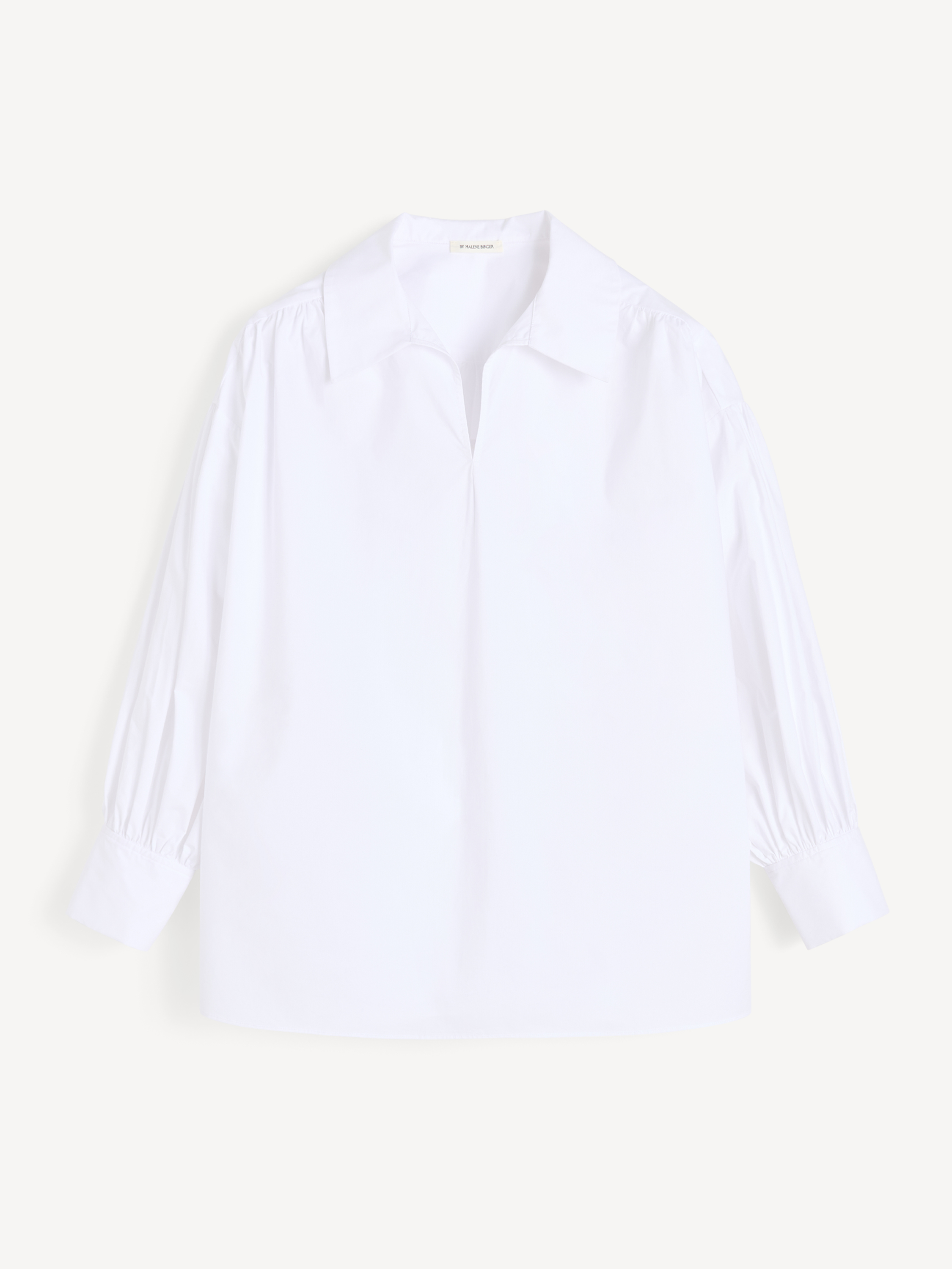 By Malene Birger Women's Pure White Leonora Organic Cotton Blouse Size 34