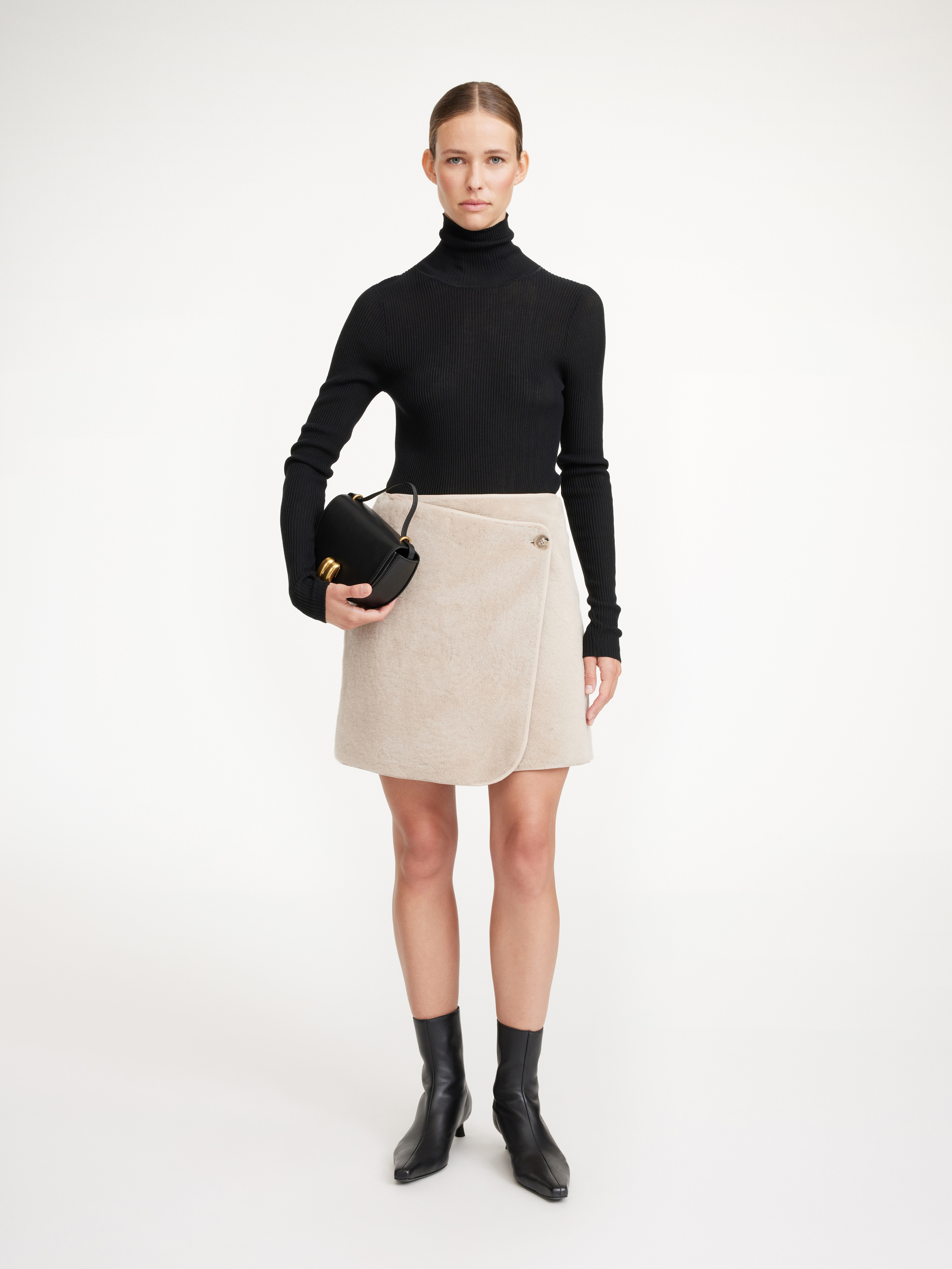 By Malene Birger Chani Midi Skirt In Warm Sand