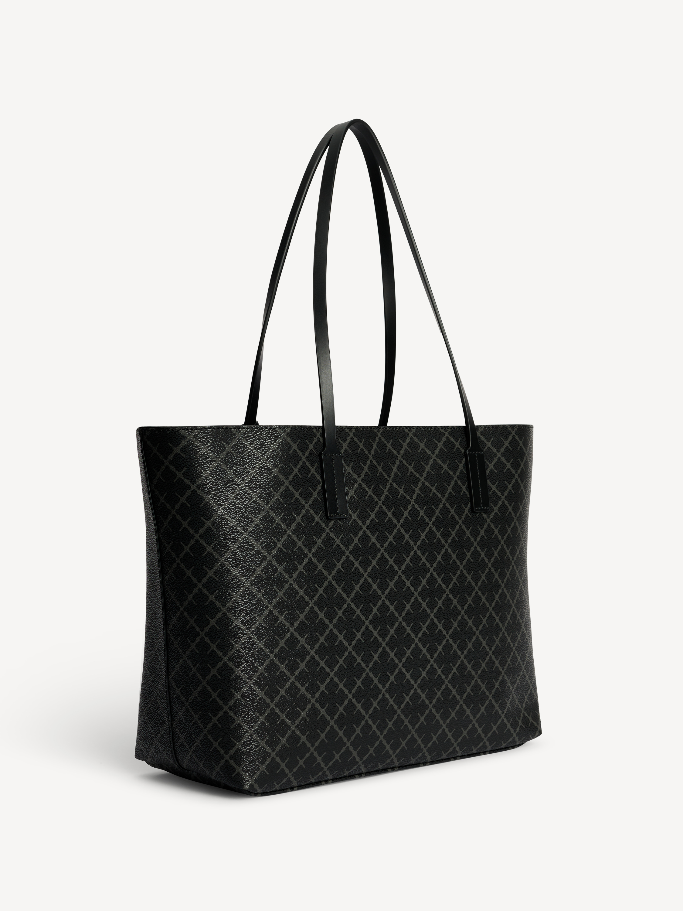 By Malene Birger Abigail Printed Tote Bag In Charcoal