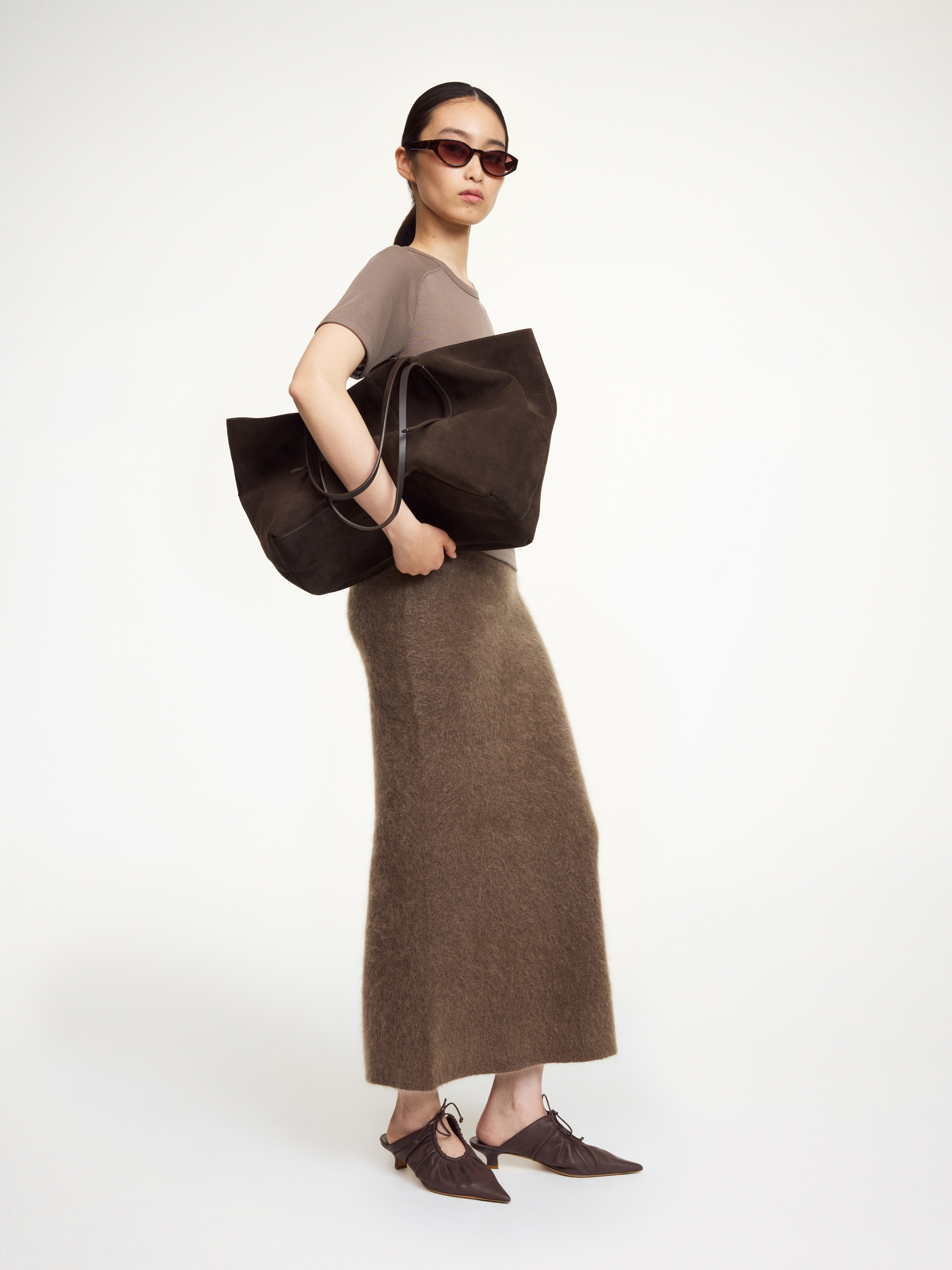 By Malene Birger Estille Midi Skirt In Brown