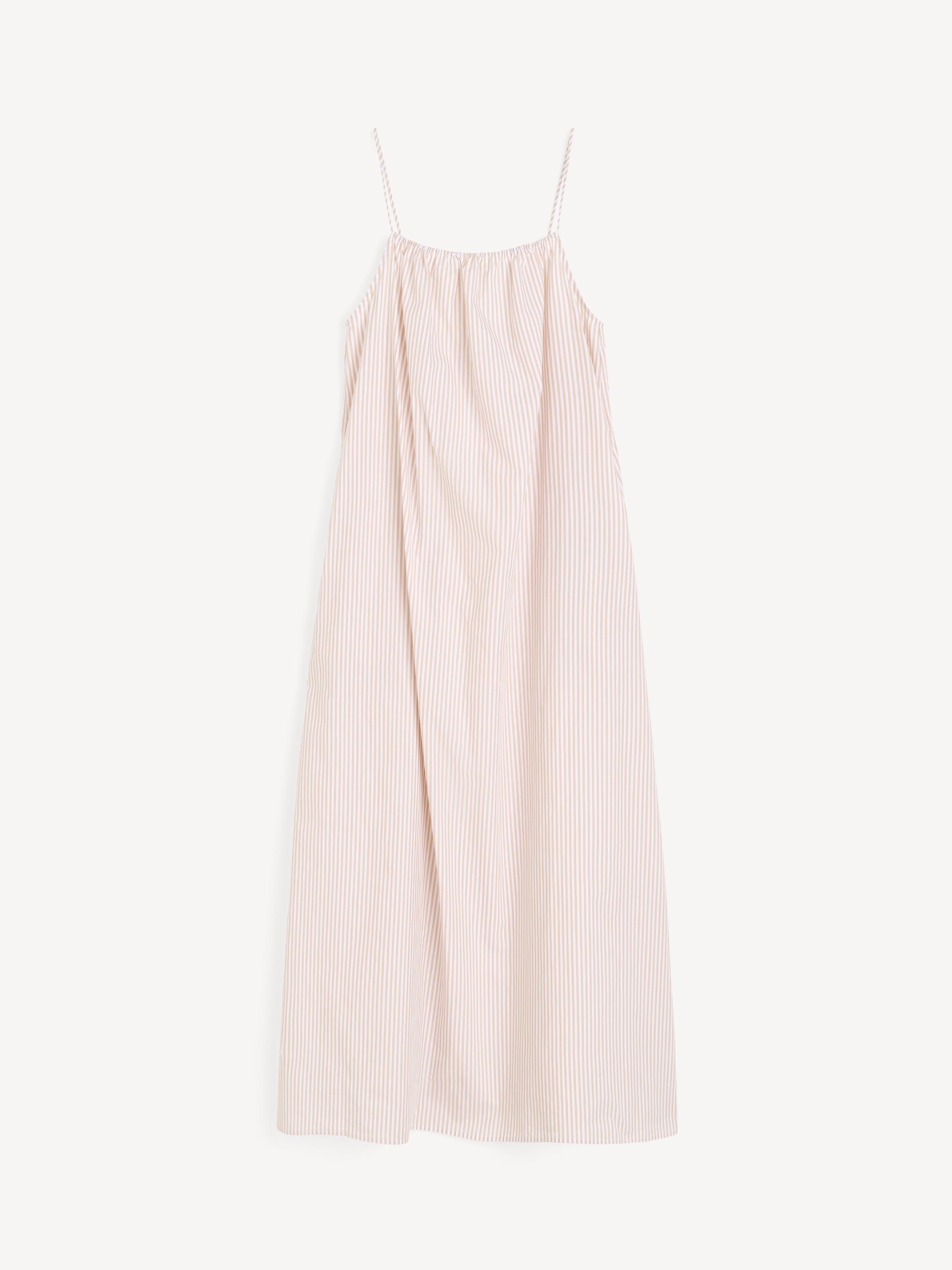 By Malene Birger Women's Dark Sand Stripe Lanny Organic Cotton Maxi Dress Size 36