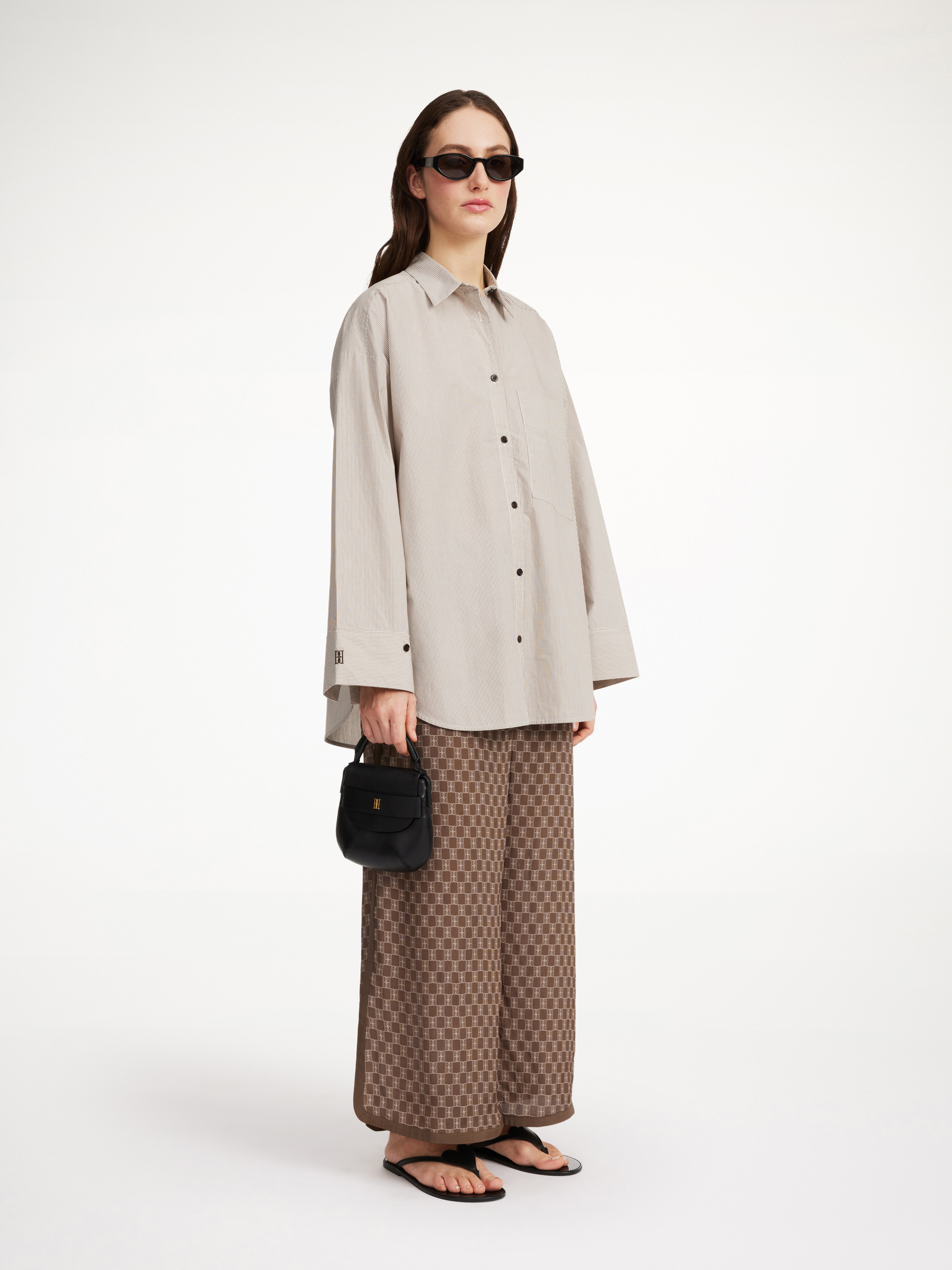 By Malene Birger Derris Organic Cotton Shirt In Warm Brown