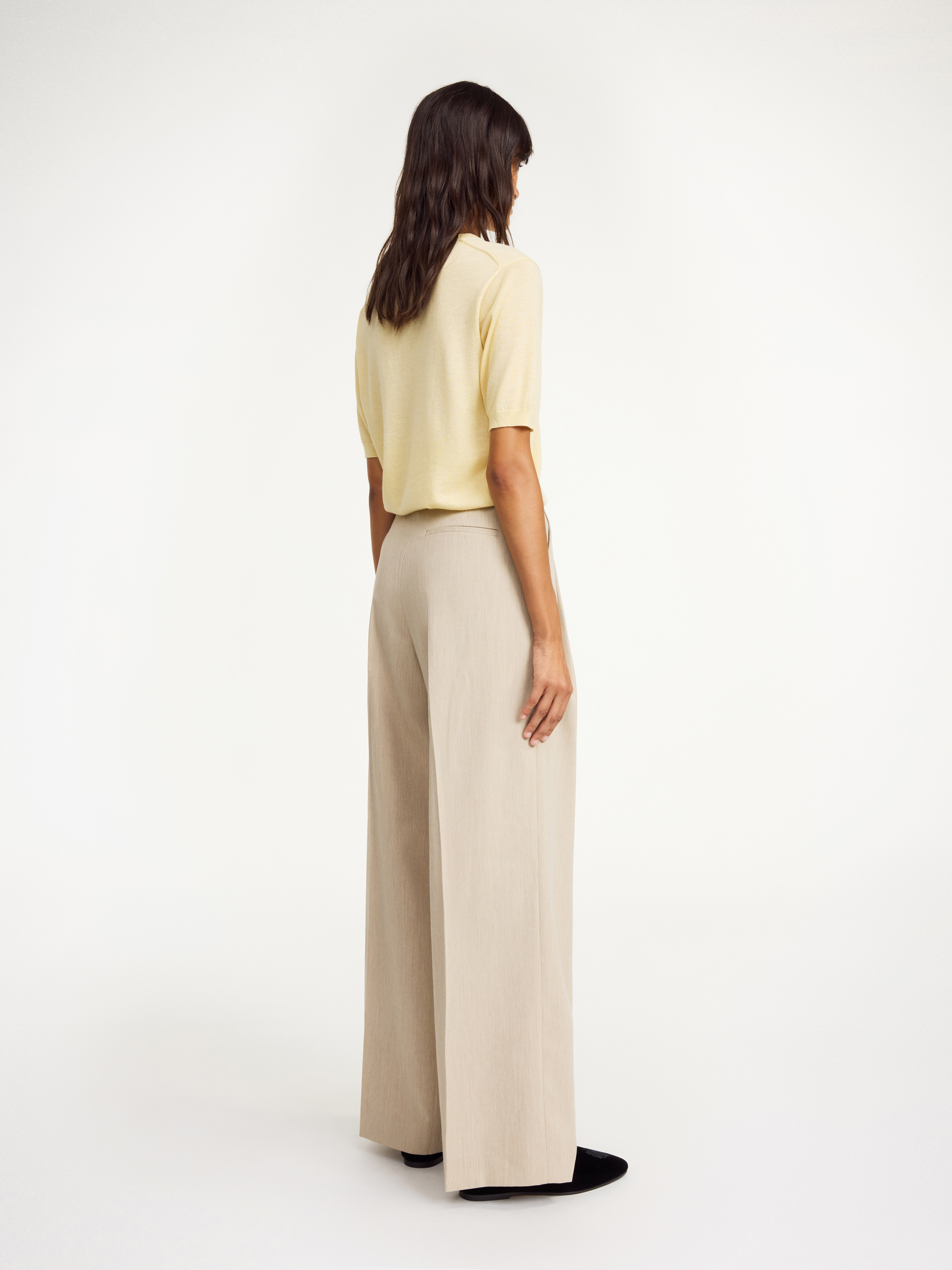 Shop By Malene Birger Cymbaria High-waist-hose In Beige Melange