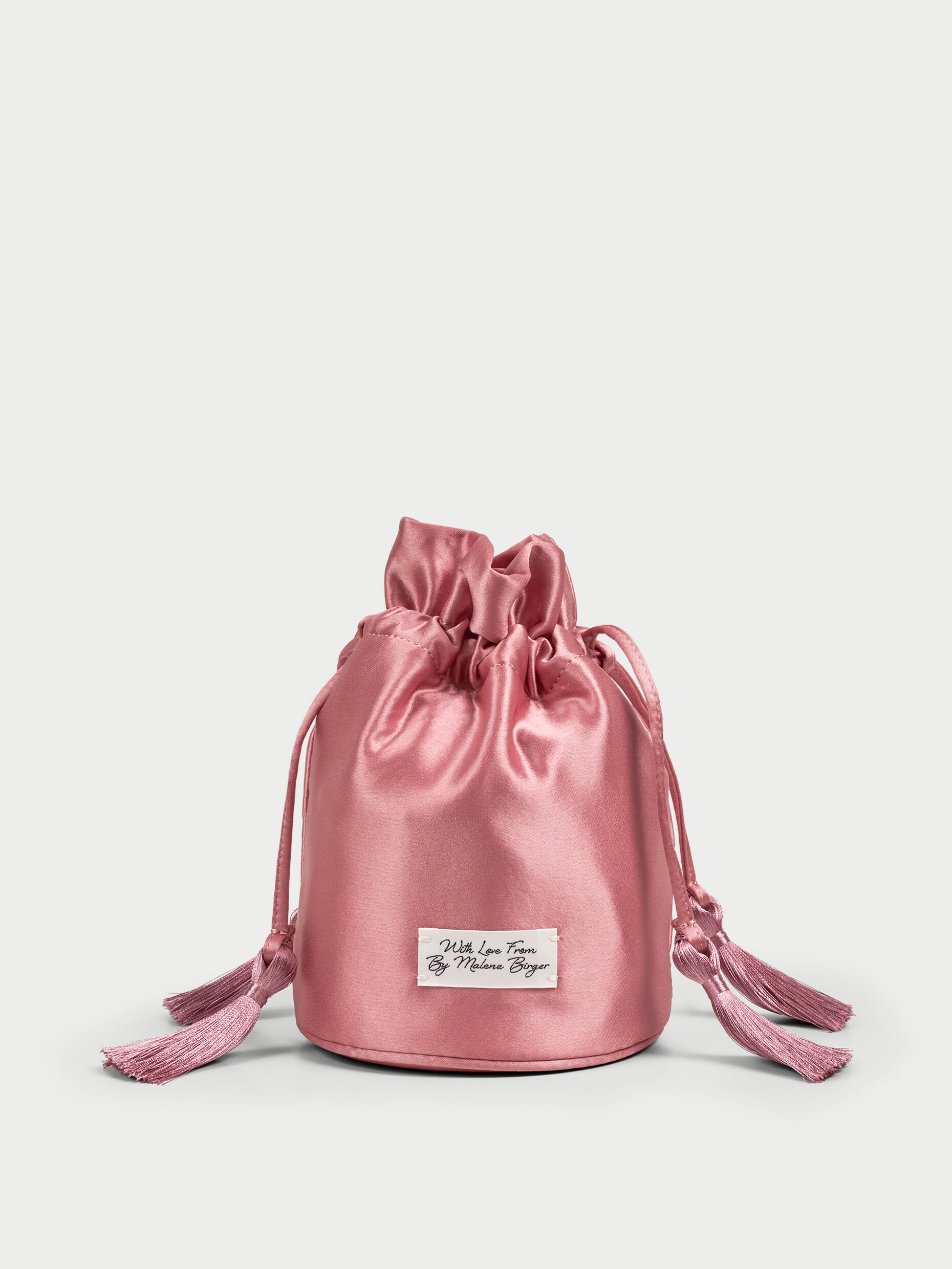 By Malene Birger Women's Pink Rose Exclusive: Landinna Satin Bucket Bag