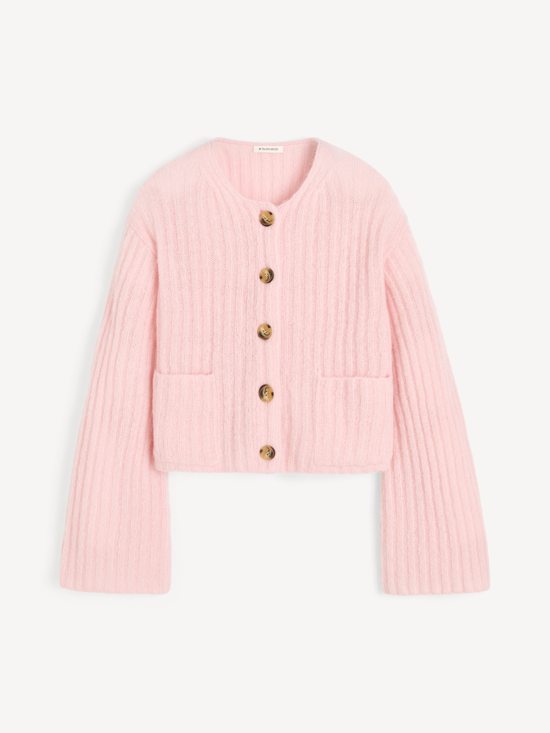 By Malene Birger Cierrou Rib Cardigan In Pink