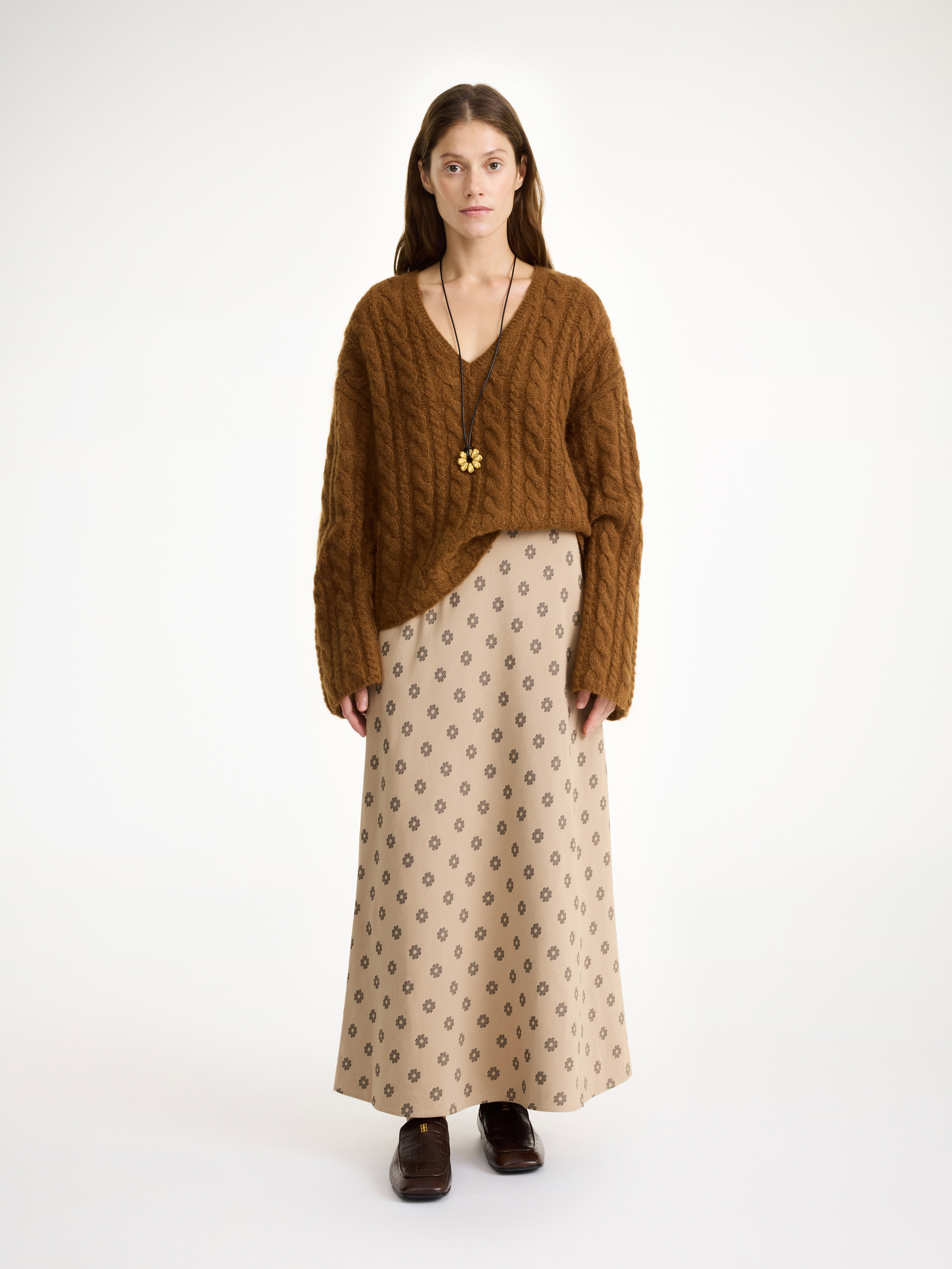 By Malene Birger Boshan Floral-print Maxi Skirt In Graphic Flower