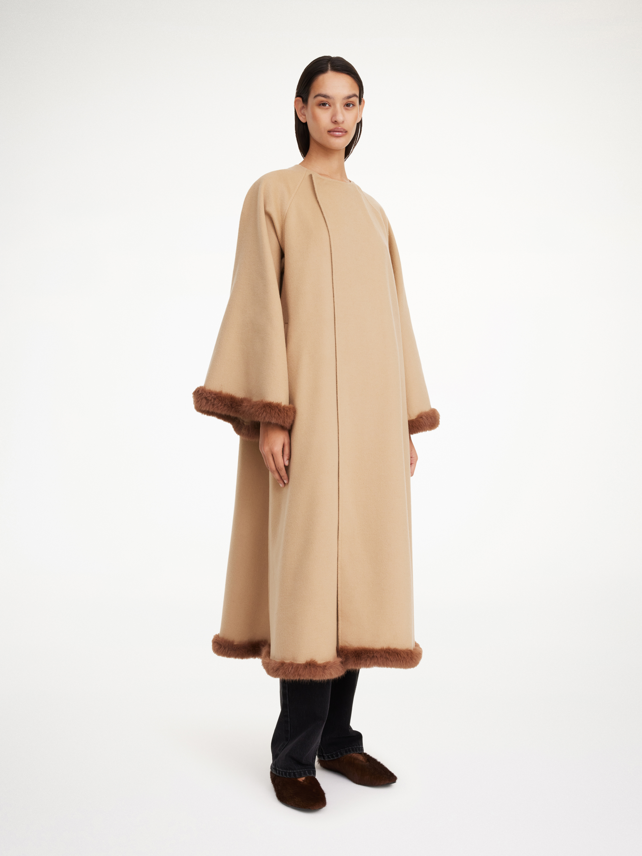 By Malene Birger Dalimas Wool Coat In Dark Sand
