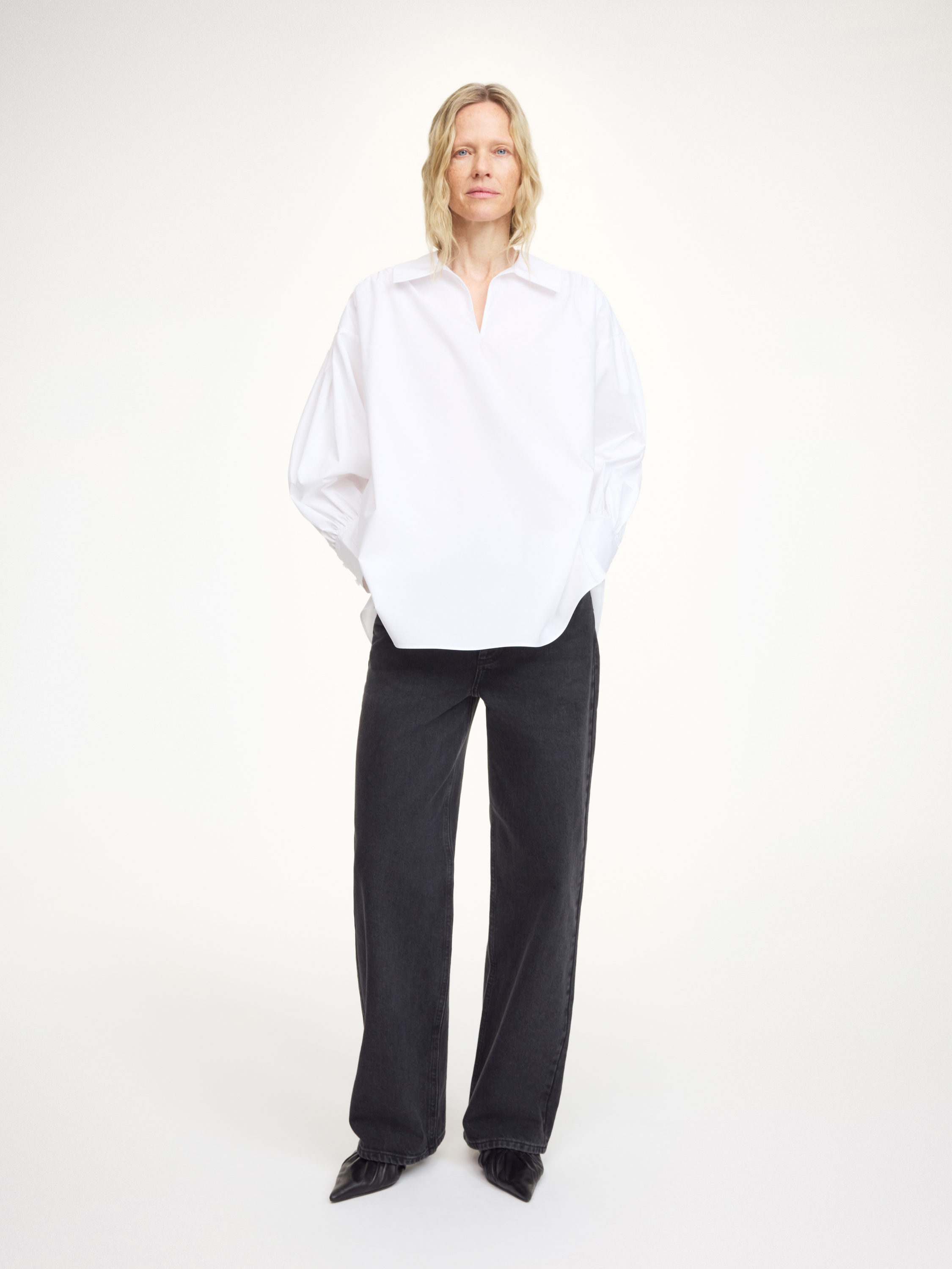 By Malene Birger Leonora Organic Cotton Blouse In White