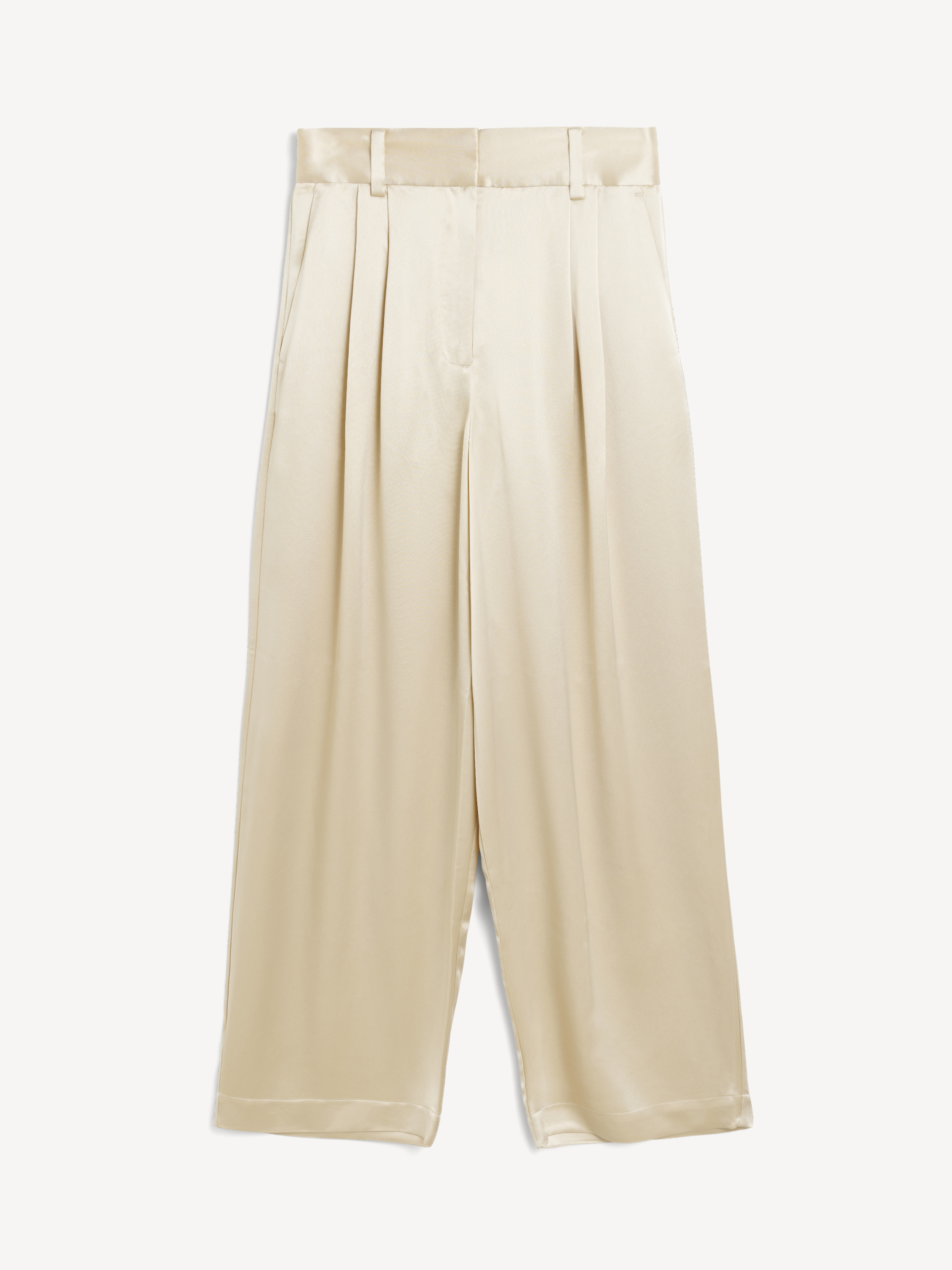 Shop By Malene Birger Piscali Wide-leg Trousers In Oyster Gray