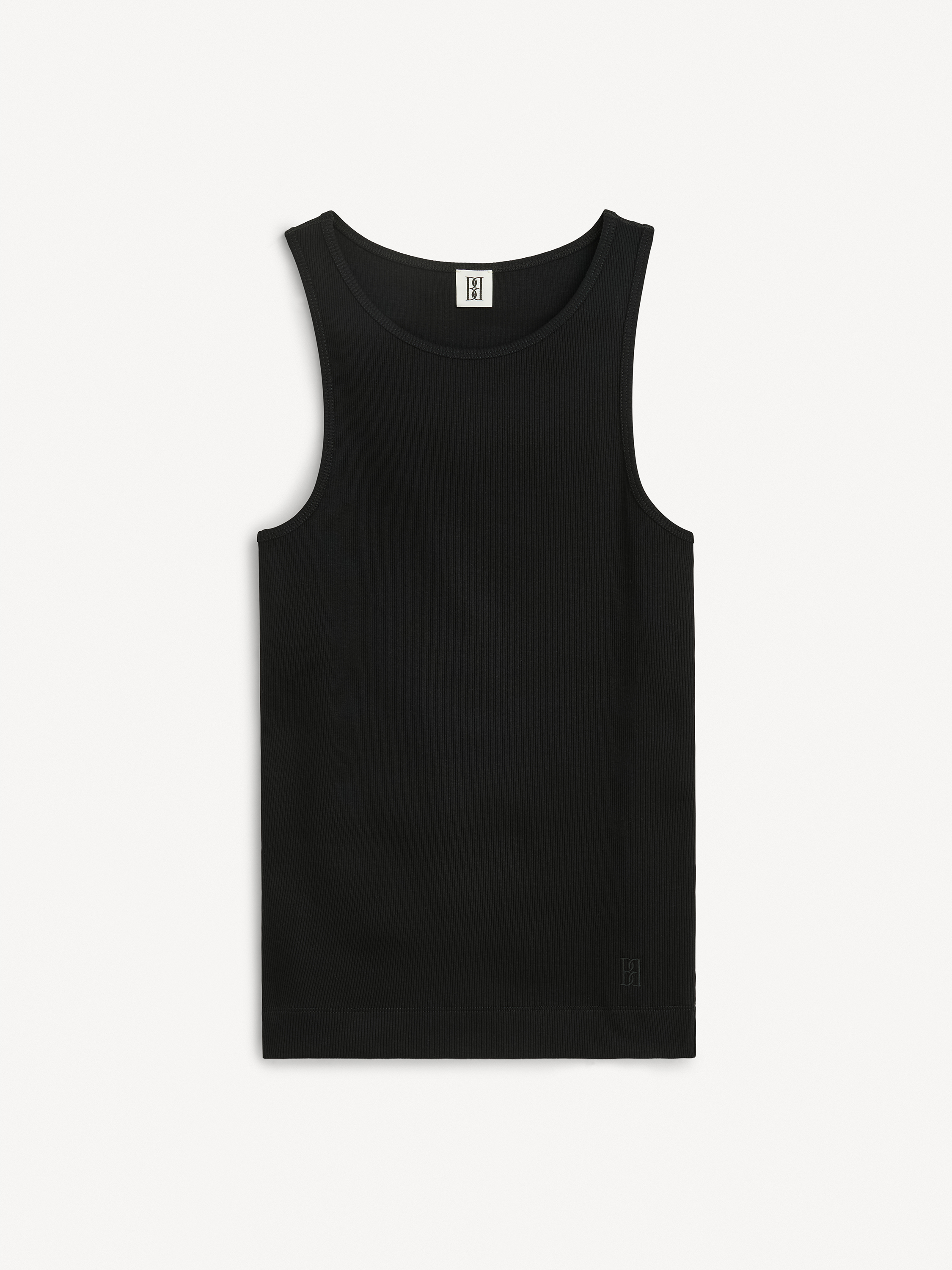 By Malene Birger Women's Black Amani Organic Cotton Tank Top Medium