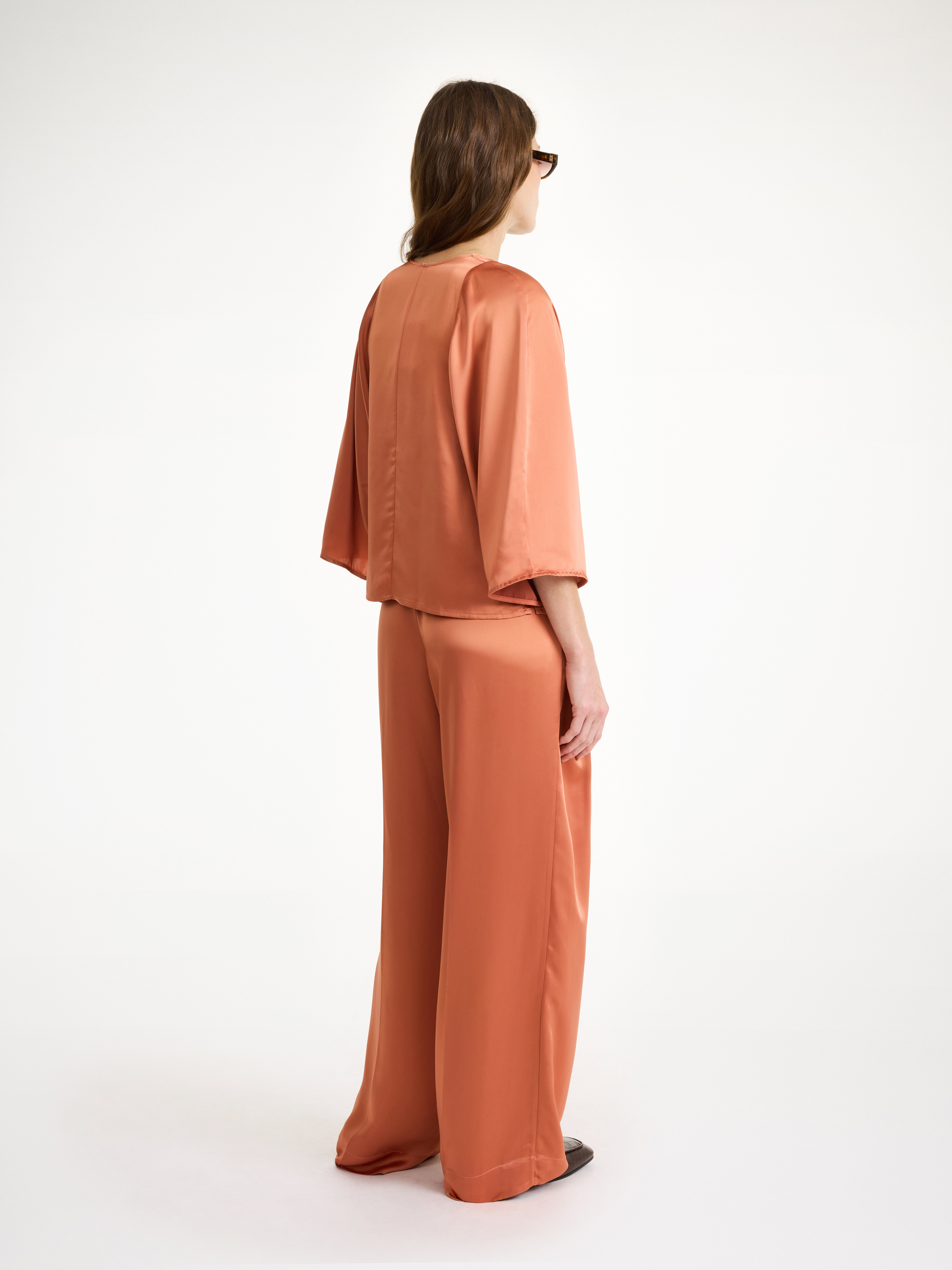 By Malene Birger Calyas Blouse In Dark Cherry Plum