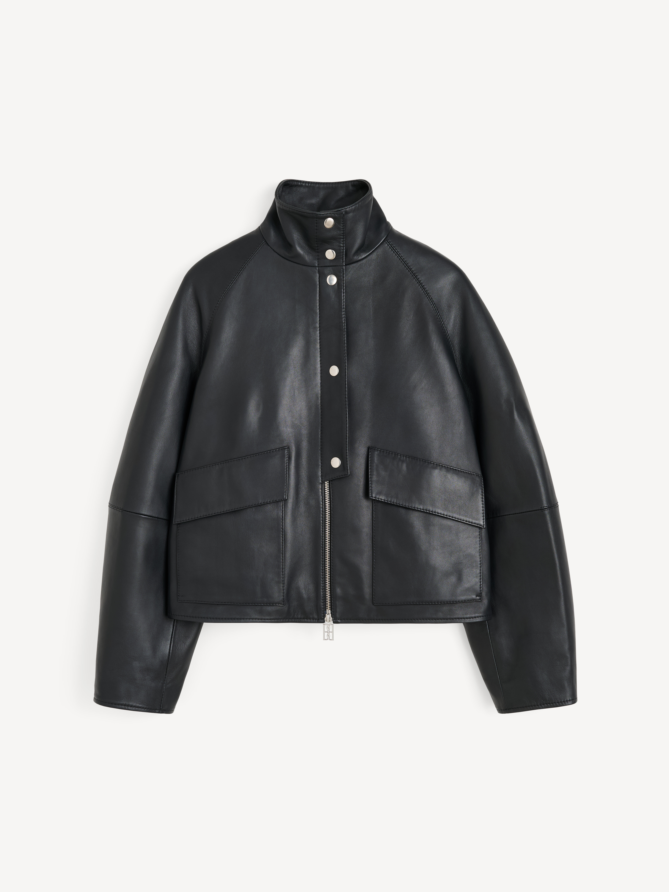 By Malene Birger Women's Black Exclusive: Suzanne Leather Jacket Size 44