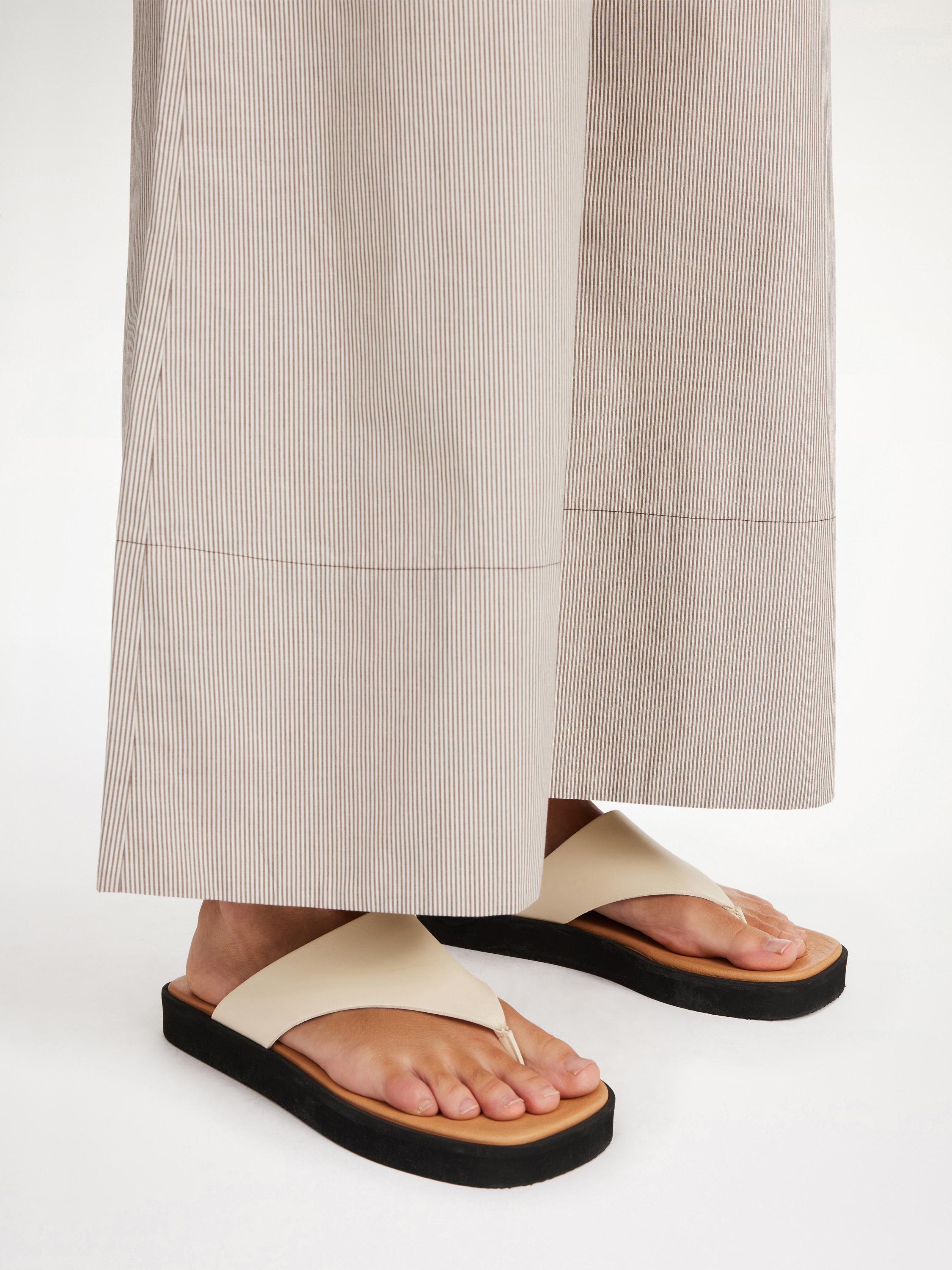 By Malene Birger Off-white Marisol Flip Flops In Vanilla Cream