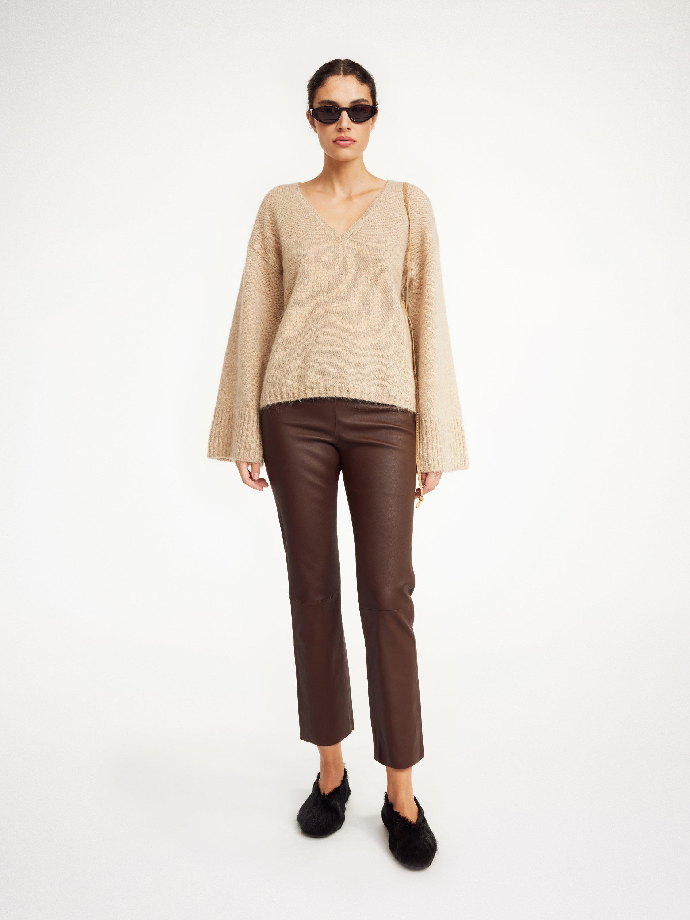 BY MALENE BIRGER FLORENTINA LEATHER TROUSERS