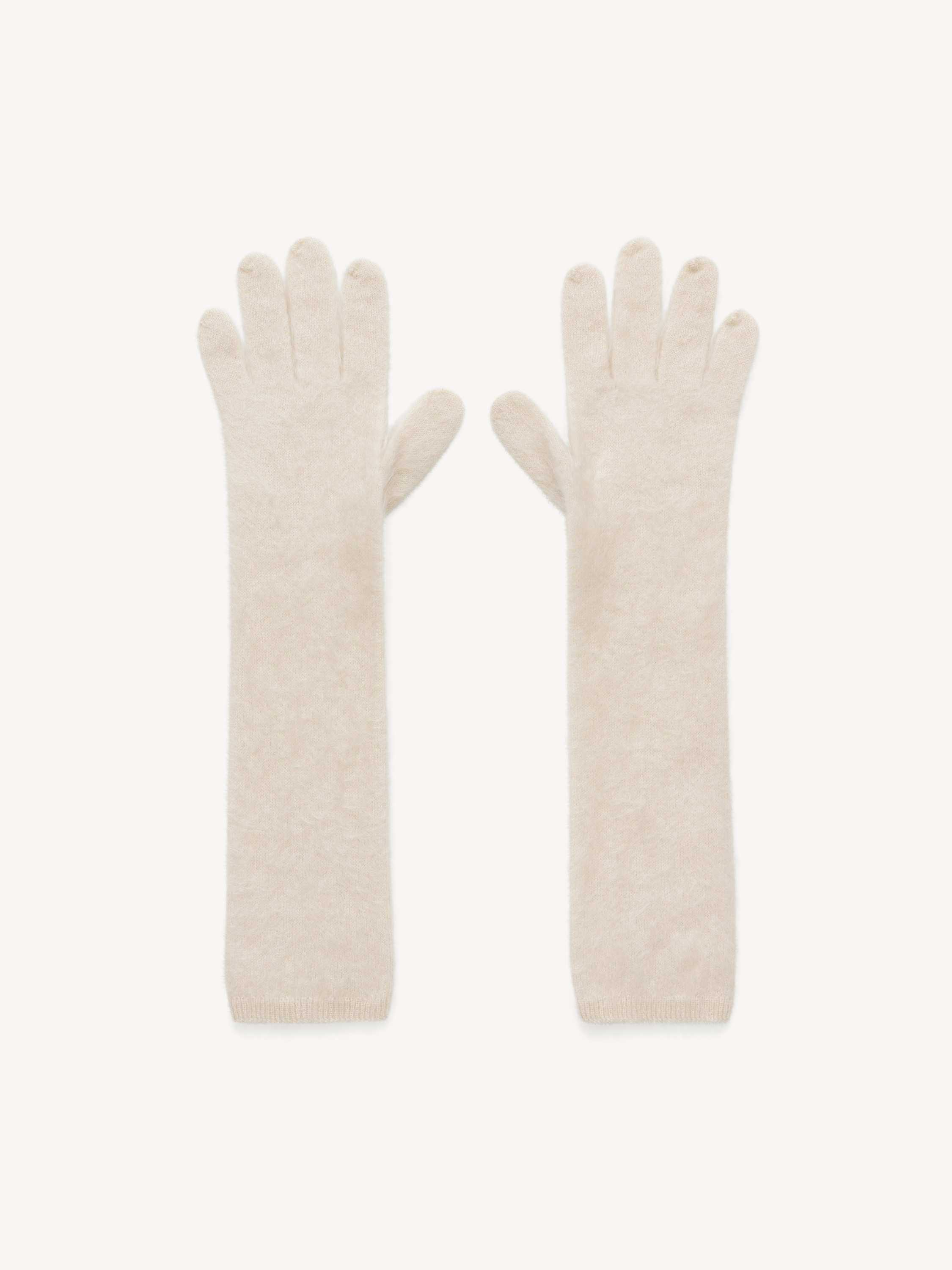 Shop By Malene Birger Guanta Cashmere Gloves In Oyster Gray