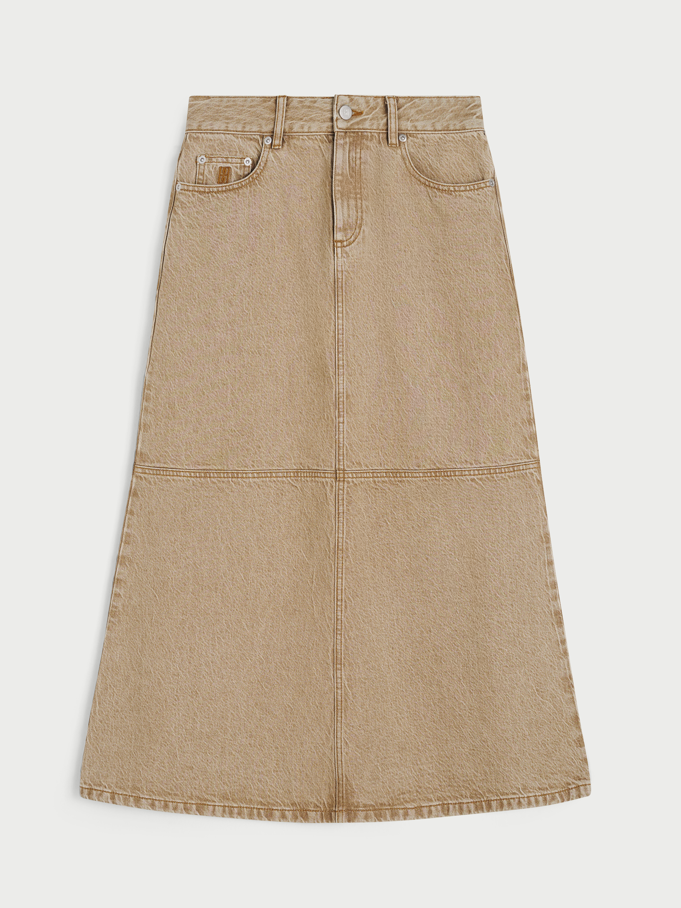 By Malene Birger Women's Toasted Coconut Solene Denim Skirt Size 32