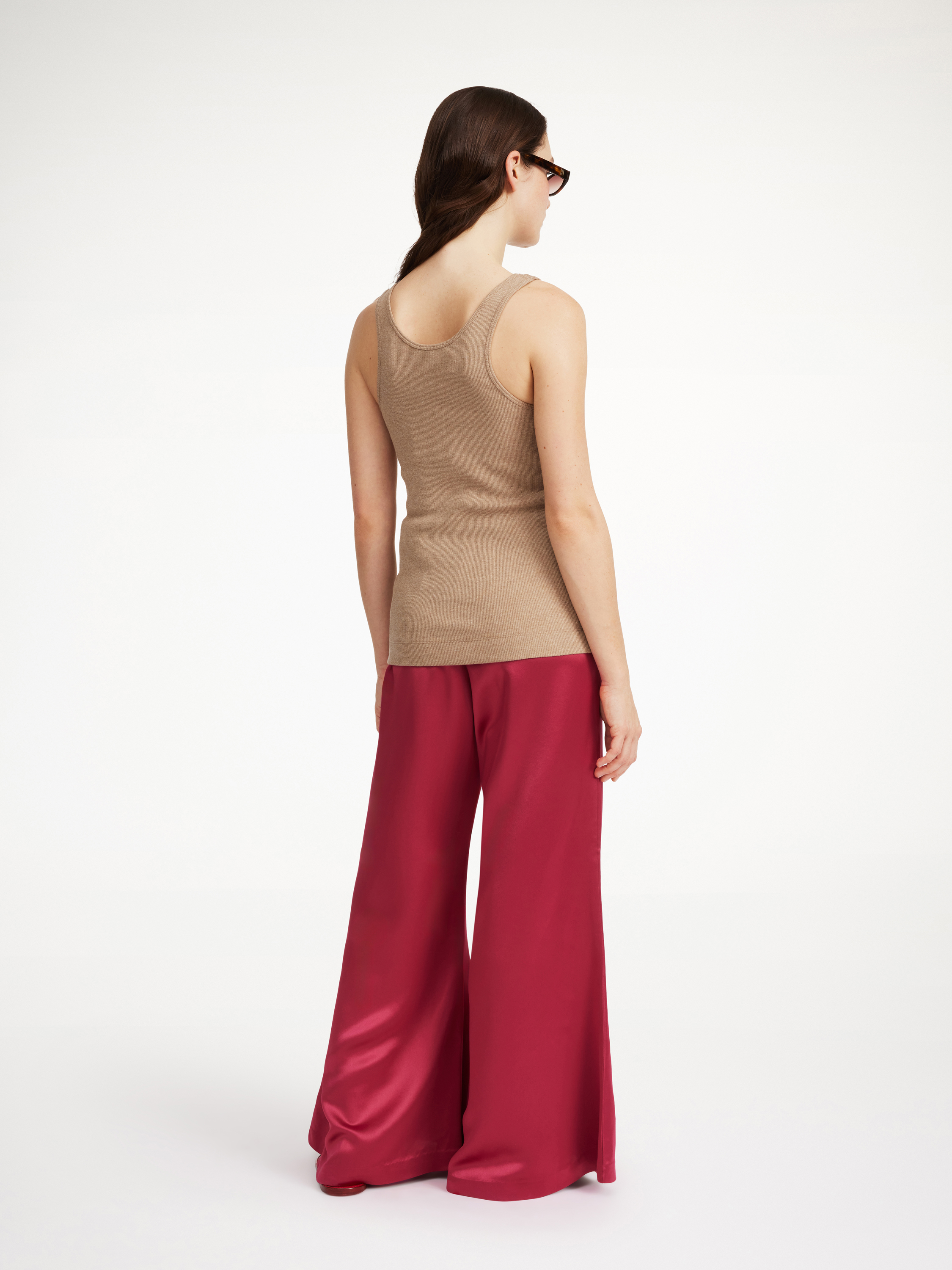 By Malene Birger Lucee Flared Trousers In Wild Berries