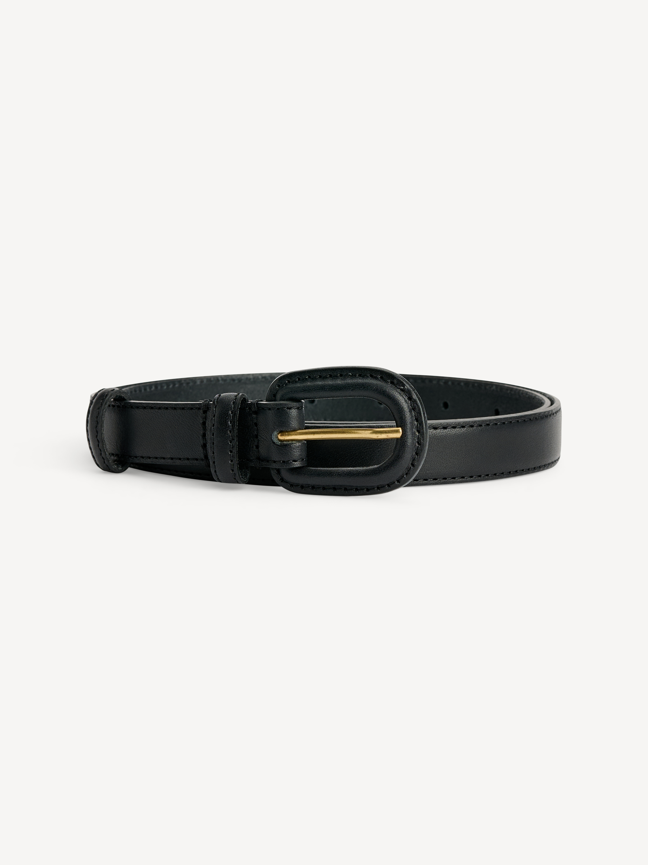 By Malene Birger Salio Leather Belt In Black