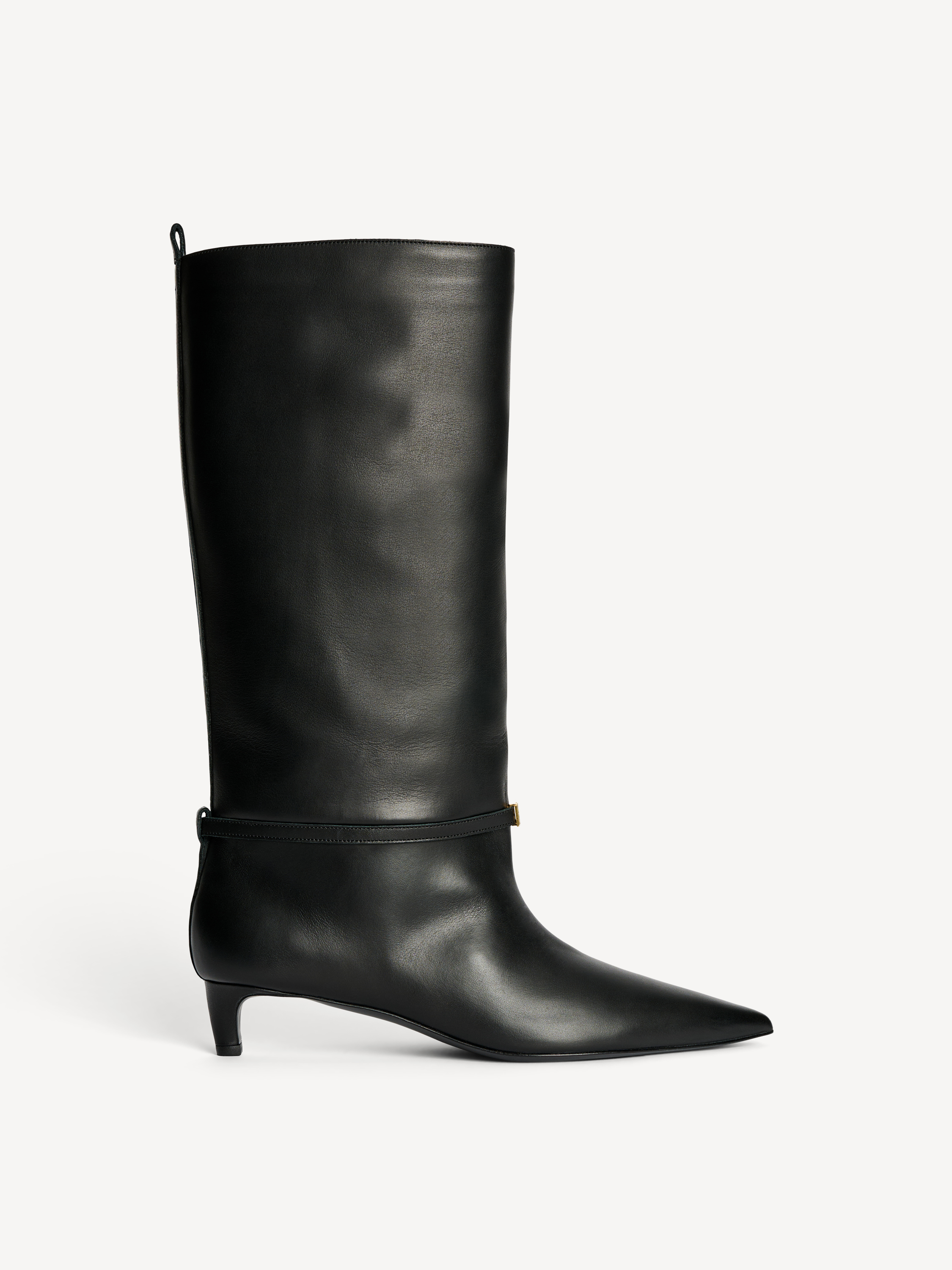By Malene Birger Ceras Knee-high Leather Boots In Black